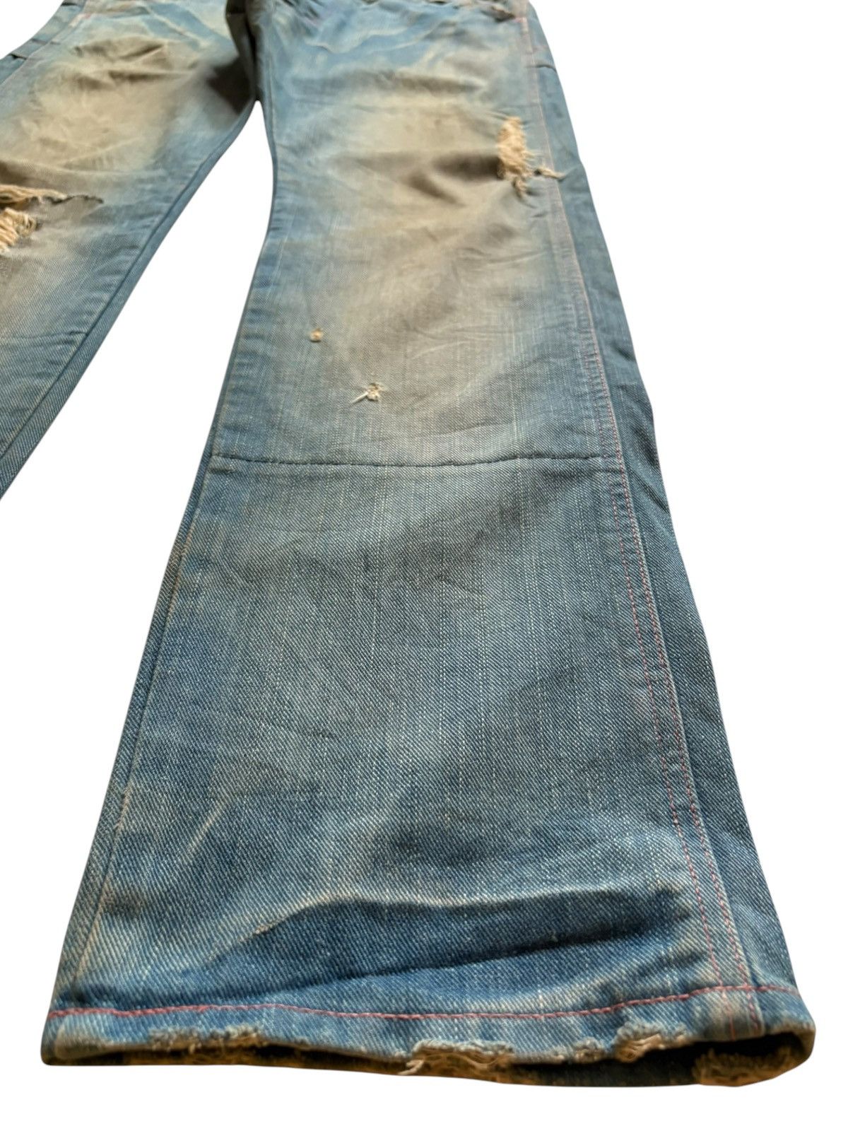 Lee × Takeo Kikuchi Vintage Japan Lee x Takeo Kikuchi Rusty Mud Wash Loose Jeans Size US 36 / EU 52 - 7 Thumbnail