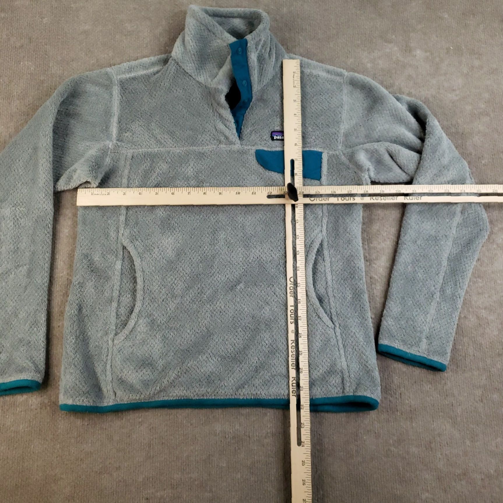 Patagonia Patagonia Sweater Womens Small Gray Pullover Fleece Pockets Mock Neck 1/4 Zip Outdoor Ski Casual Travel All Seasons Winter Fall 25442 Size S / US 4 / IT 40 - 2 Thumbnail