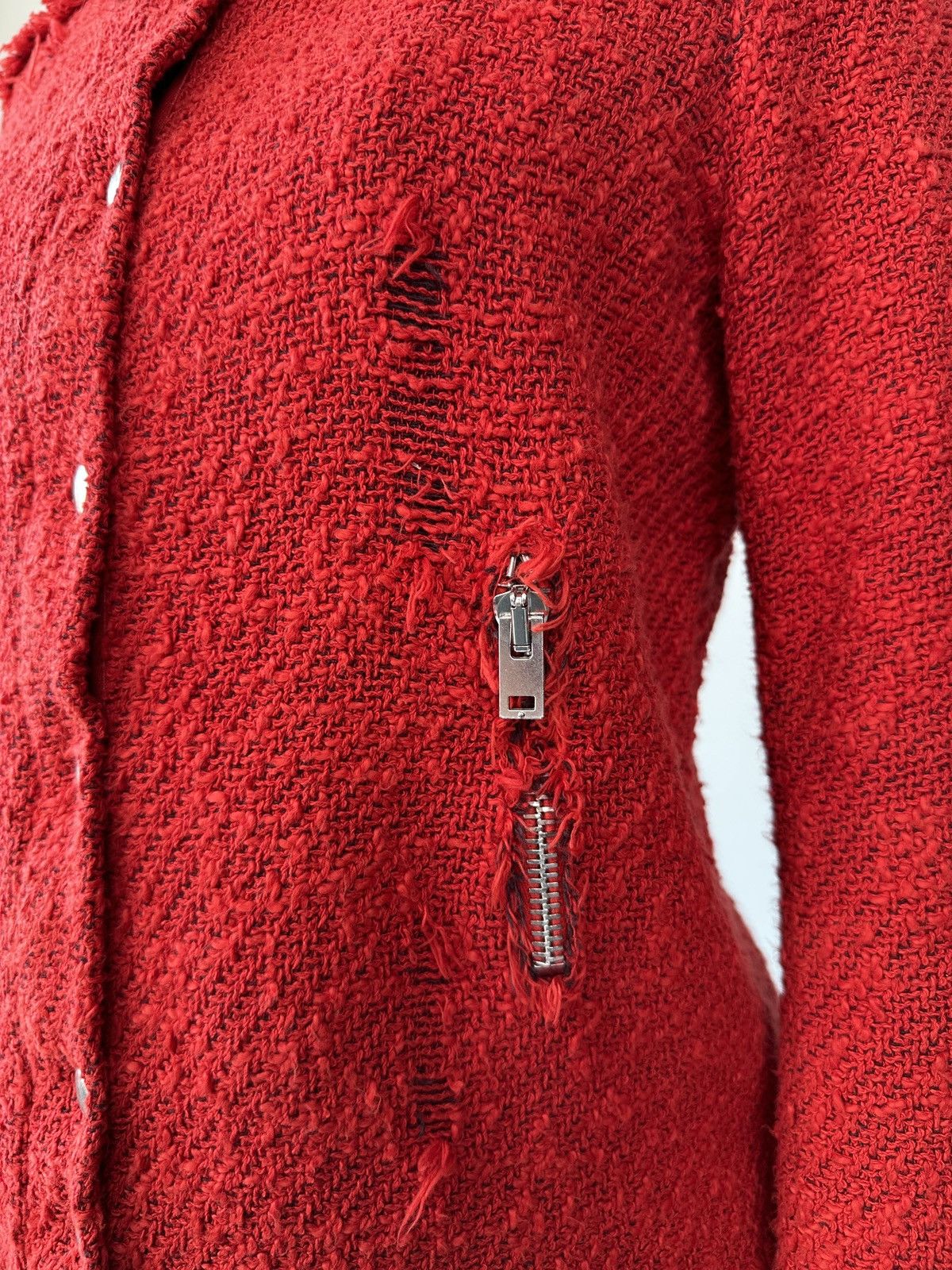Iro IRO Agnette Tweed Jacket Red size 3 Size XS / US 0-2 / IT 36-38 - 13 Thumbnail