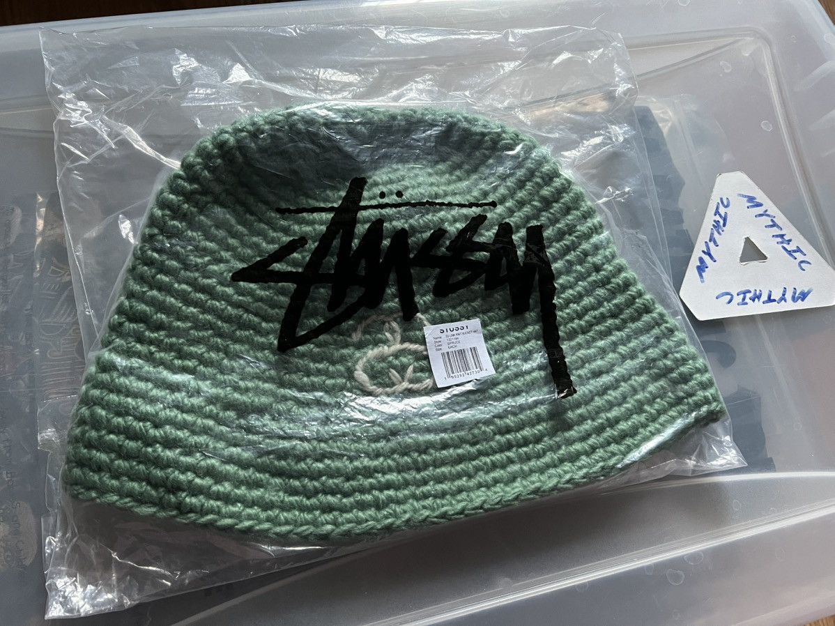 Stussy Stussy Link Crochet Bucket Hat - NWT Size ONE SIZE - 2 Thumbnail