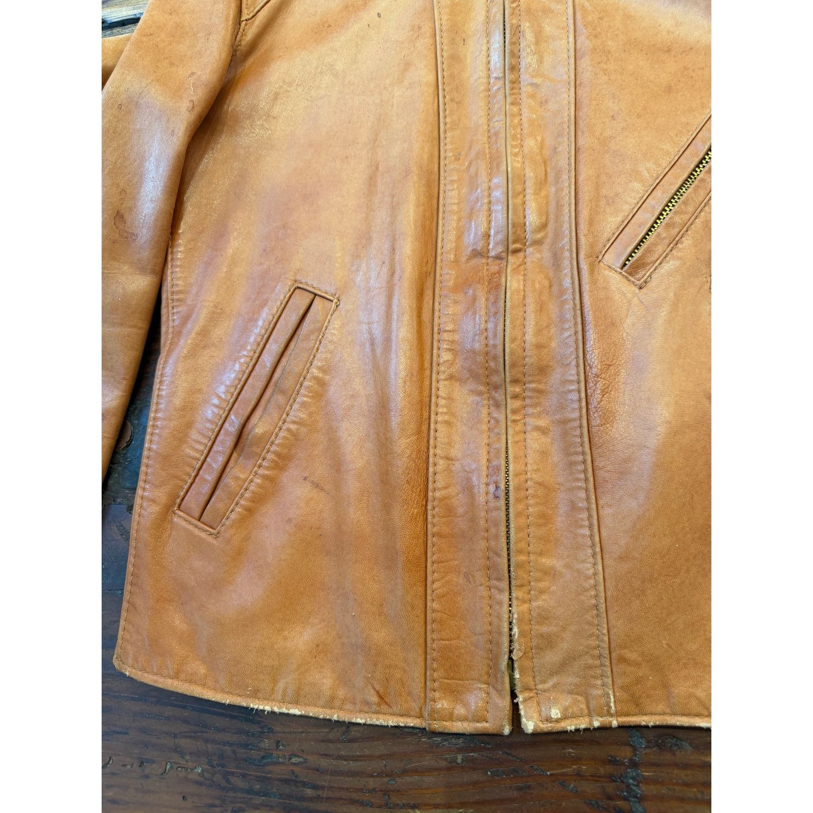 Golden Bear Golden Bear Vintage 50's Leather Jacket Size US S / EU 44-46 / 1 - 7 Thumbnail