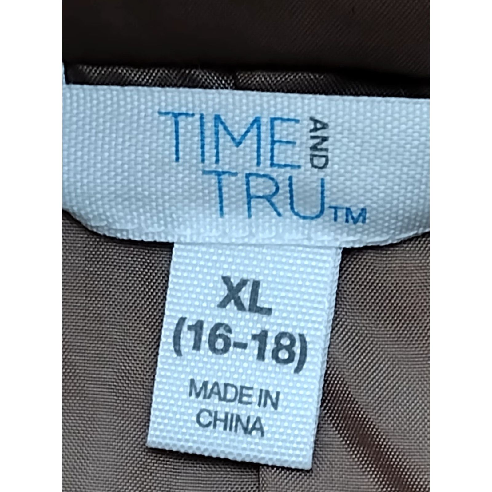Vintage Time and Tru Jacket Womens XL Beige Hooded Light Waterproof Raincoat Size XL / US 12-14 / IT 48-50 - 5 Thumbnail