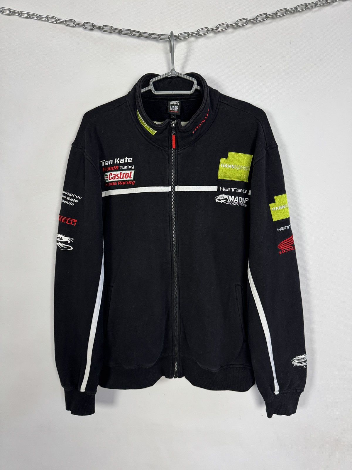 Honda Honda Racing Full Zip Jacket Madif Bikewear Castrol Size L Size US L / EU 52-54 / 3 - 1 Thumbnail