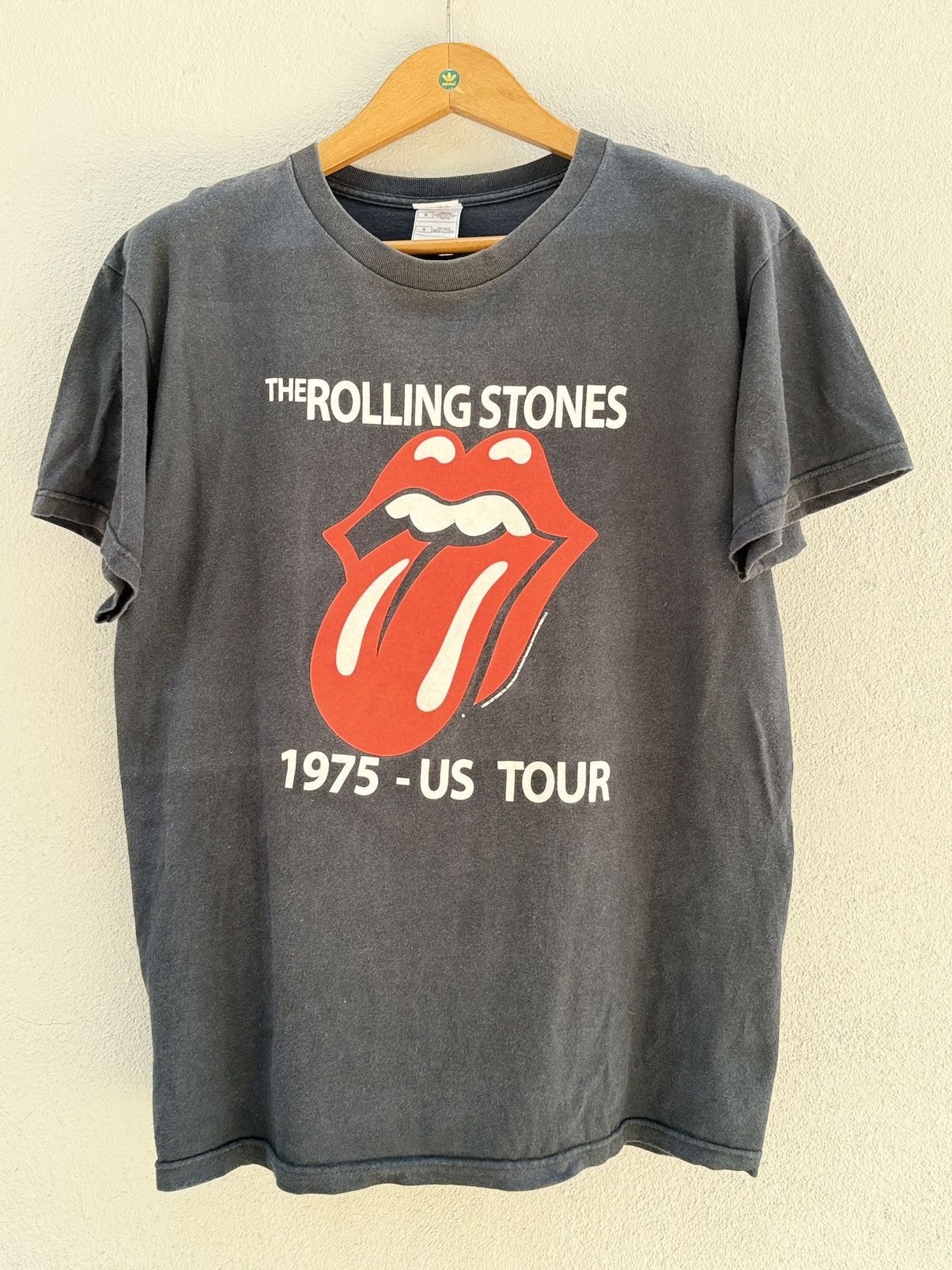 Band Tees Vintage The Rolling Stone 1975 Us Tour Faded Rock Grunge Tee Size US L / EU 52-54 / 3 - 1 Thumbnail