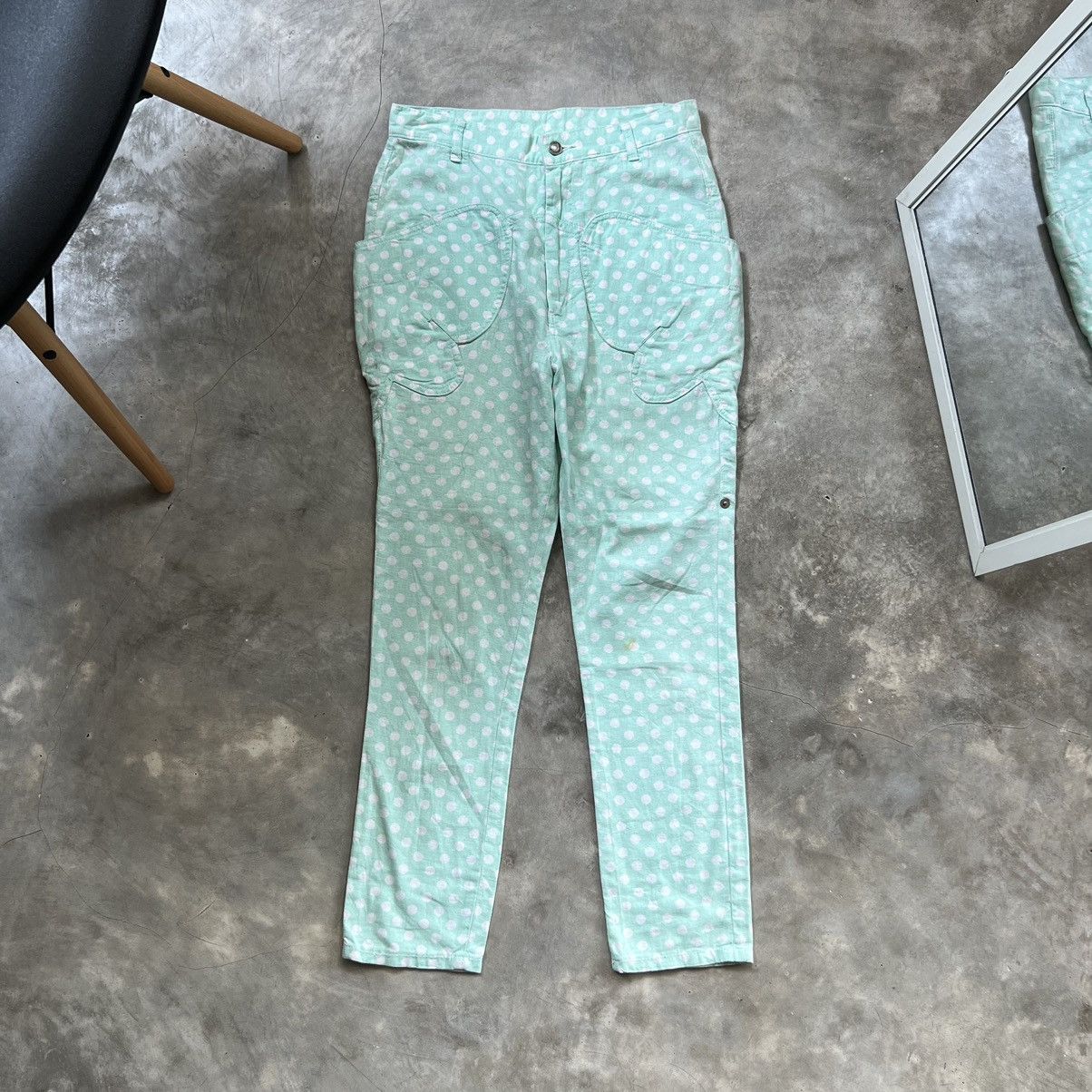 Issey Miyake Mercibeaucoup by Issey Miyake Polka Dot Pants Size US 30 / EU 46 - 1 Thumbnail
