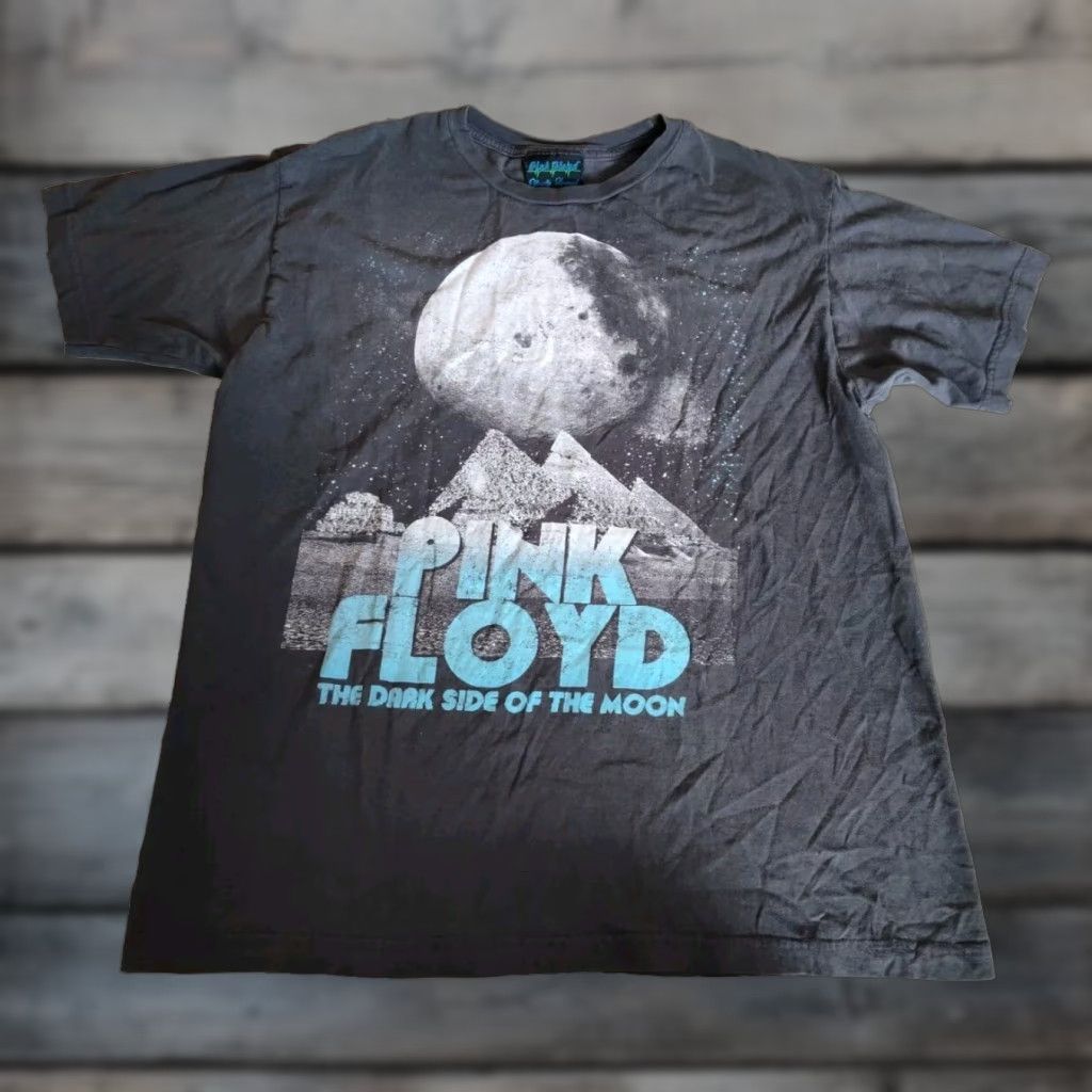 Vintage VINTAGE Pink Floyd T-Shirt 2009 Dark Side of the Moon Moon Graphic Gray M/L Mens Size US M / EU 48-50 / 2 - 1 Thumbnail