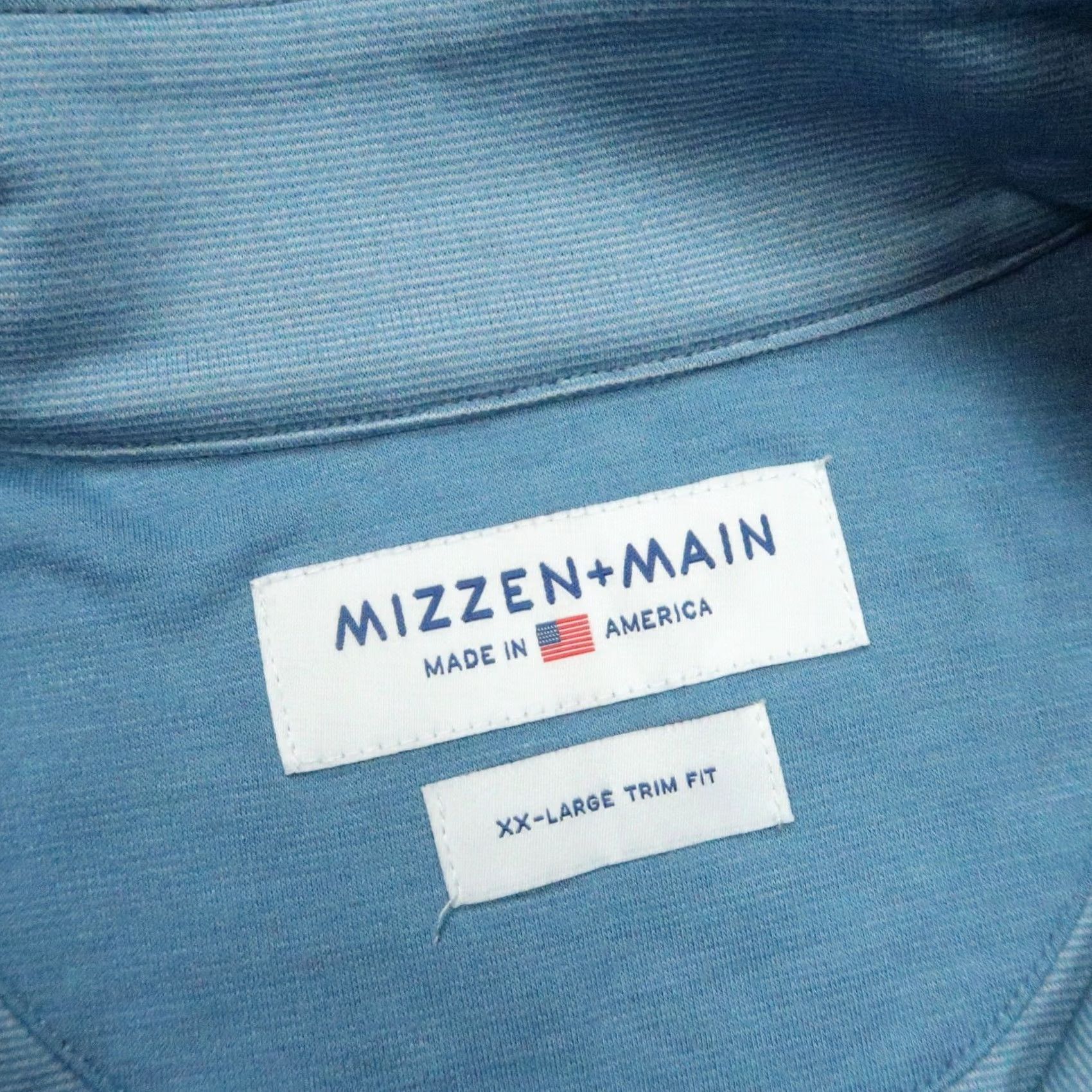 Mizzen+Main Mizzen+Main Sweater Men's 2XL Blue 1/4 Zip Long Sleeve Pullover Jumper Knit Regular Shirt Category: Sweater Size US XXL / EU 58 / 5 - 3 Thumbnail