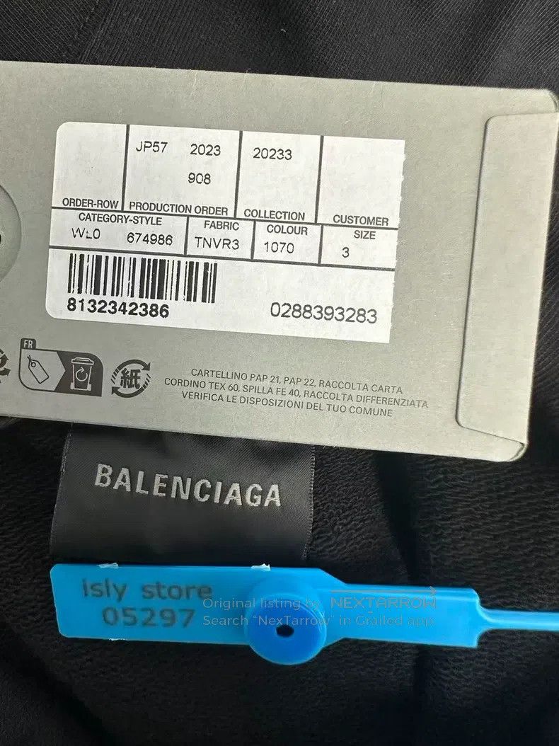 Balenciaga Balenciaga Solid Color Logo Hooded Long Sleeve Sweatshirt Size US L / EU 52-54 / 3 - 5 Thumbnail