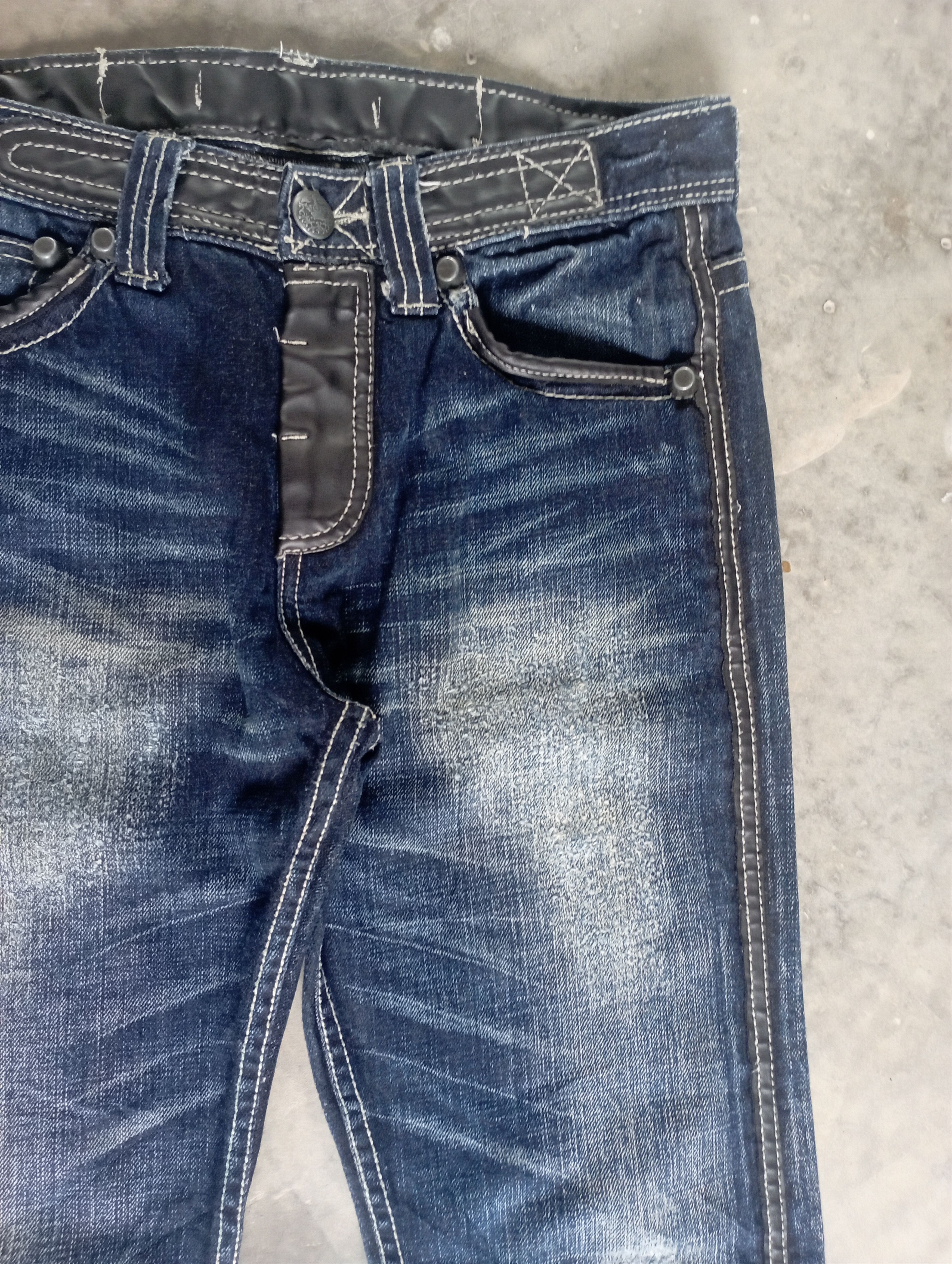 Tornado Mart Avantgarde Jeans + Leather Japanese Army Of Mo! Jeans Size US 30 / EU 46 - 6 Thumbnail