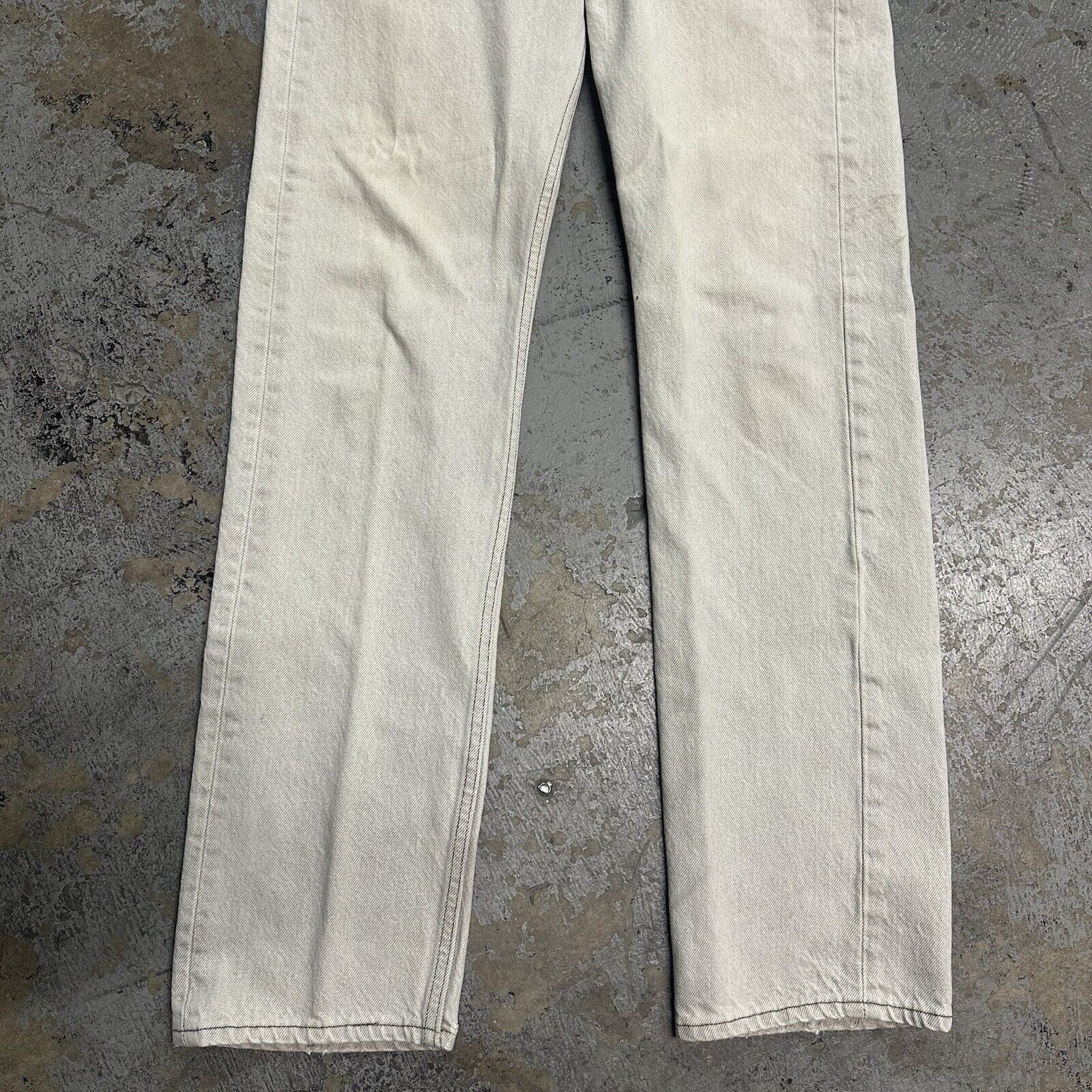 Levi's × Vintage Vintage 90s Levi’s 501 Grey Denim Jeans 31x34 Made In USA Size US 31 - 3 Thumbnail