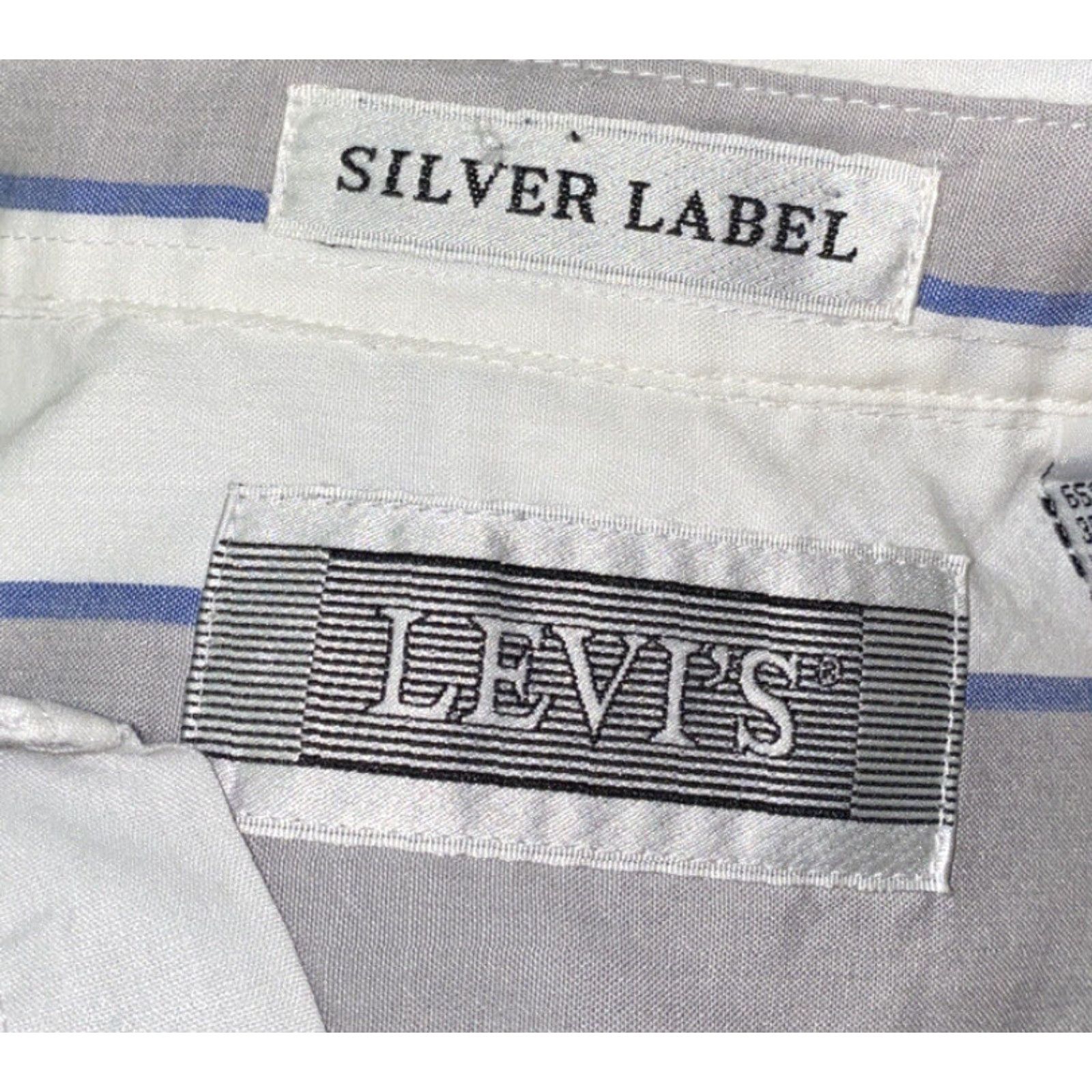 Levi's Levi’s Silver Label Mens Striped Short Sleeve Button Front Shirt XL Multicolor Button-Up Casual Shirts Men Regular Size XL Size US XL / EU 56 / 4 - 6 Thumbnail