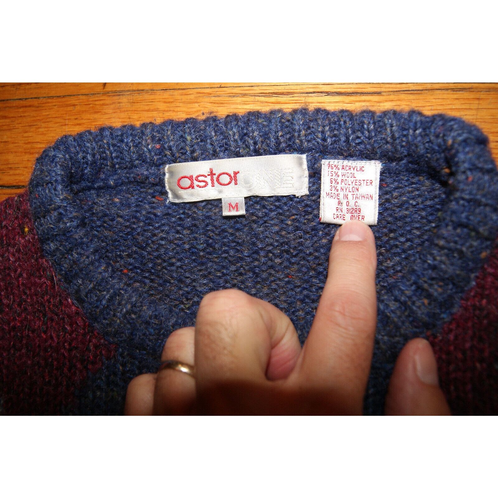 Other VTG Astor Wool Blend Mens M Sweater Argyle Geometric Grandpa Size US M / EU 48-50 / 2 - 3 Thumbnail