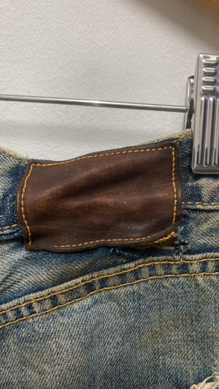 Japanese Brand × Vintage EDWIN DISTRESSED BLUE DENIM PANT Size US 30 / EU 46 - 5 Thumbnail