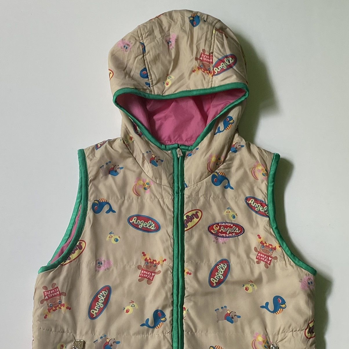 Angel Blue × Japanese Brand × Vintage RARE❤️‍🔥 Angel Blue - Revesible Vest Jacket Size US M / EU 48-50 / 2 - 4 Thumbnail