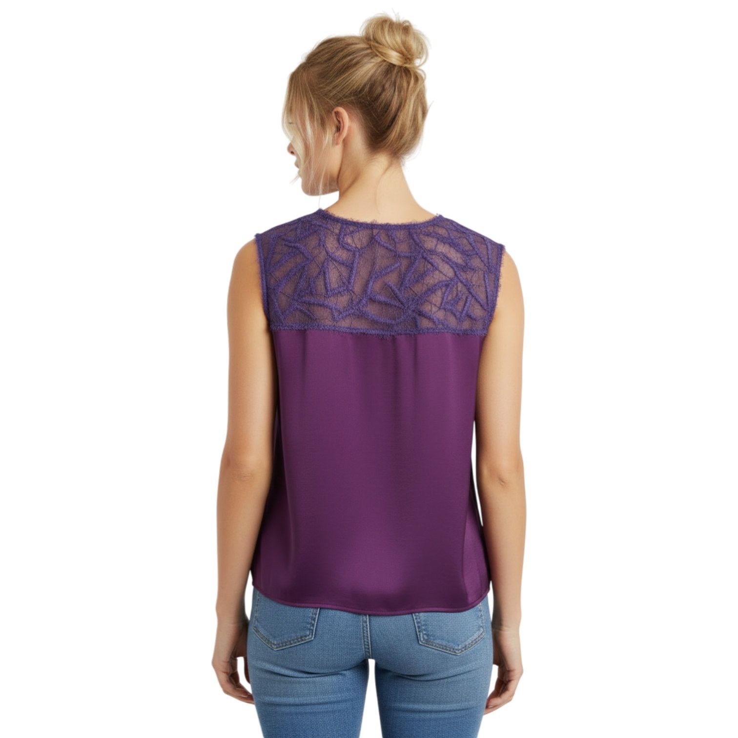 Bottega Veneta Bottega Veneta Purple Sleeveless Top, IT38/US2/XS Size XS / US 0-2 / IT 36-38 - 6 Thumbnail
