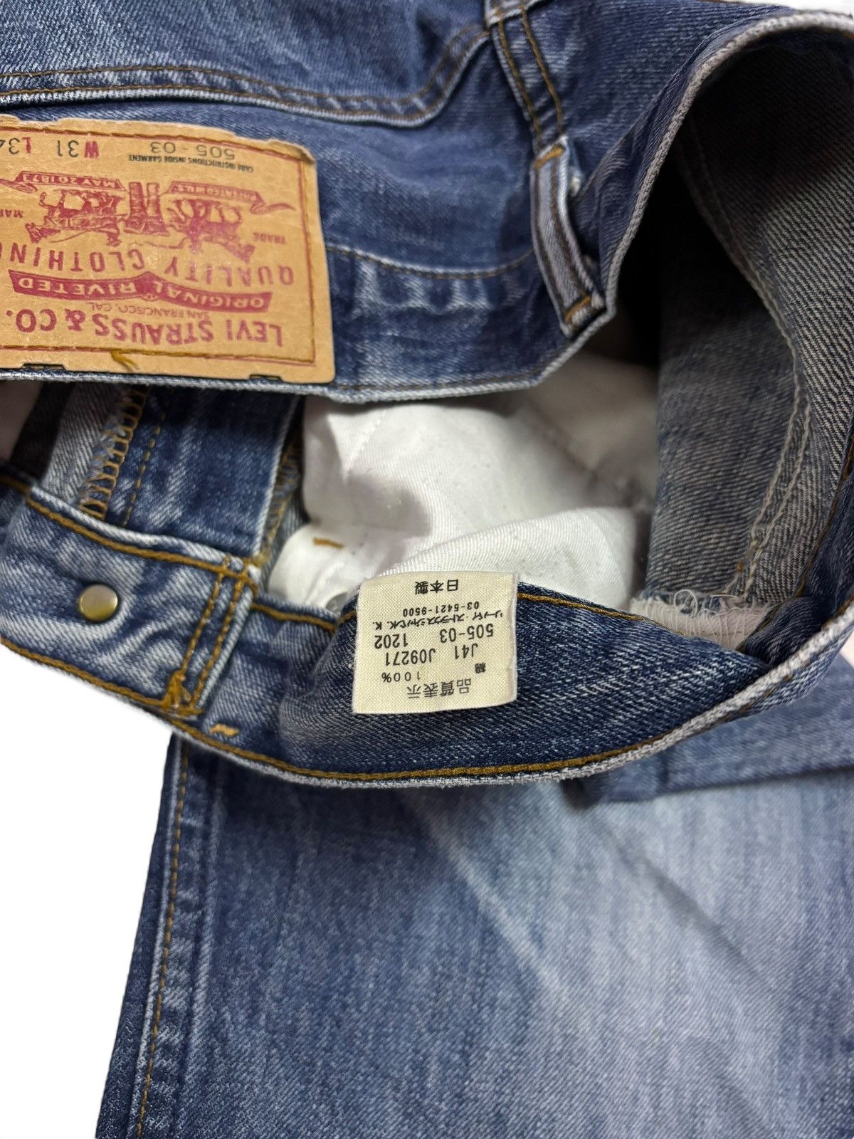 Levi's Vtg 90s Levis Japan 505 Distressed Jeans Size US 30 / EU 46 - 8 Thumbnail