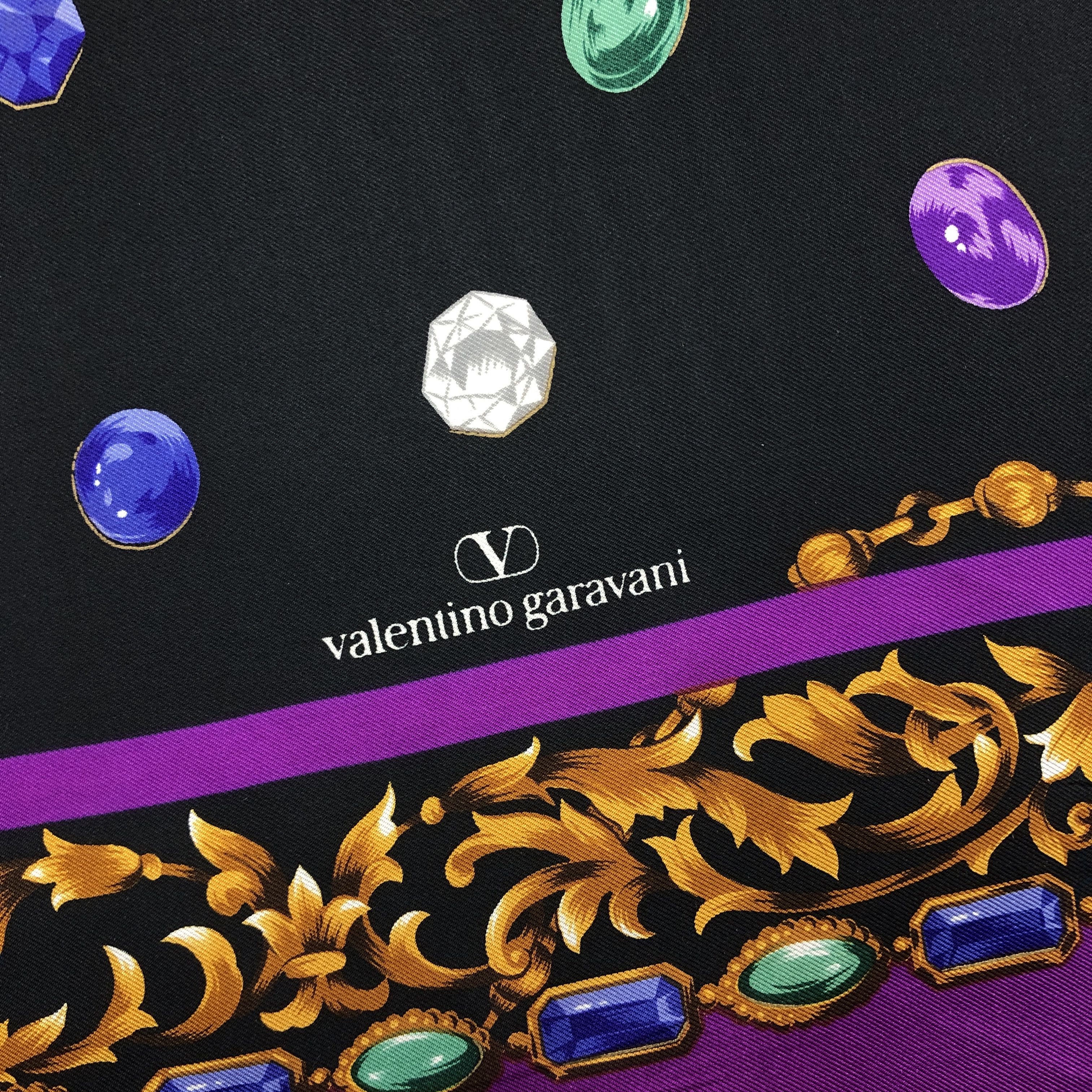 Valentino × Vintage Vintage Valentino Garavani SILK Scarf Stole Wraps Scarves Size ONE SIZE - 7 Thumbnail