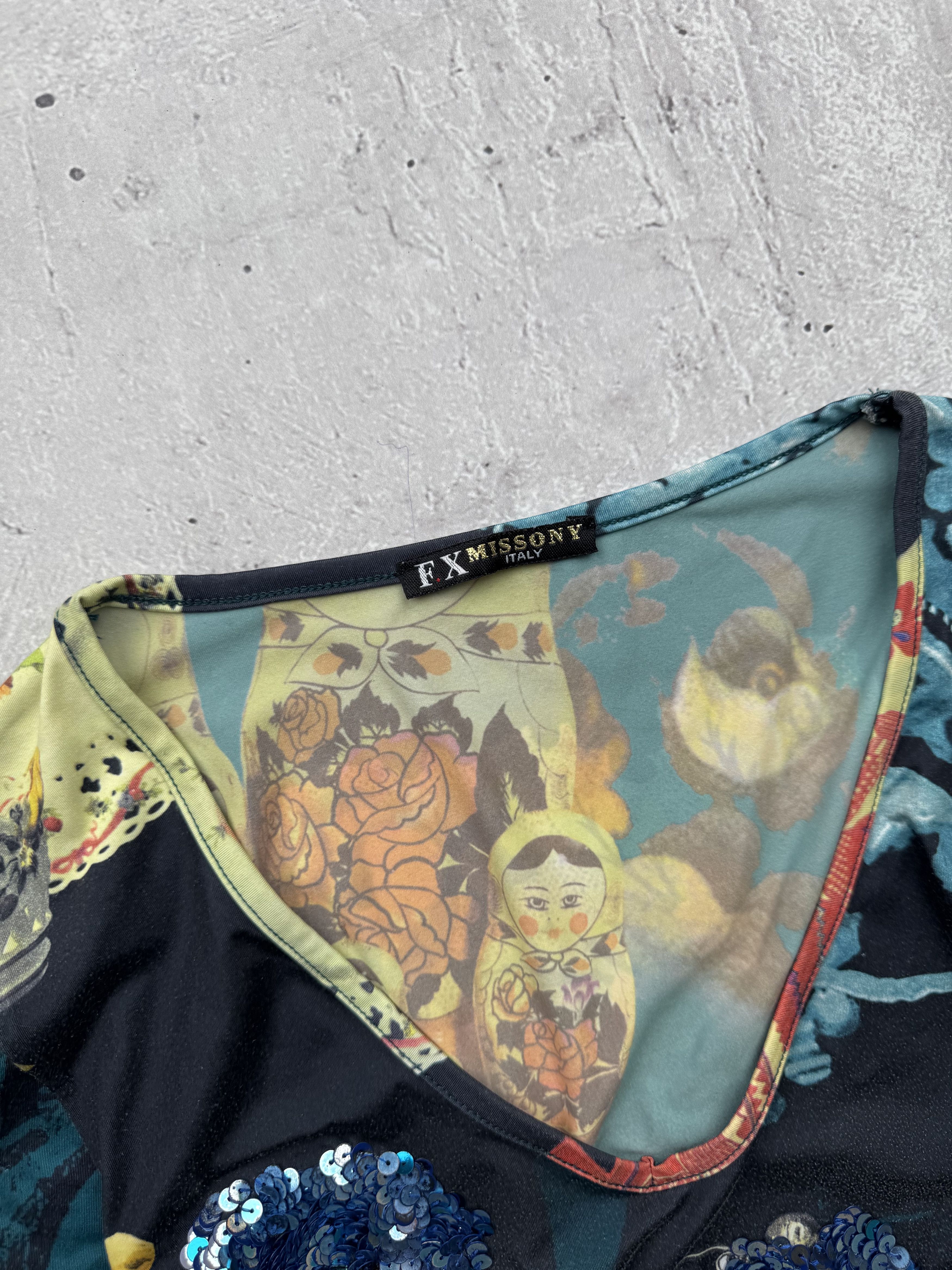 Japanese Brand × Vintage Vintage Full Printed Amazing Long Sleeve Size S / US 4 / IT 40 - 4 Thumbnail
