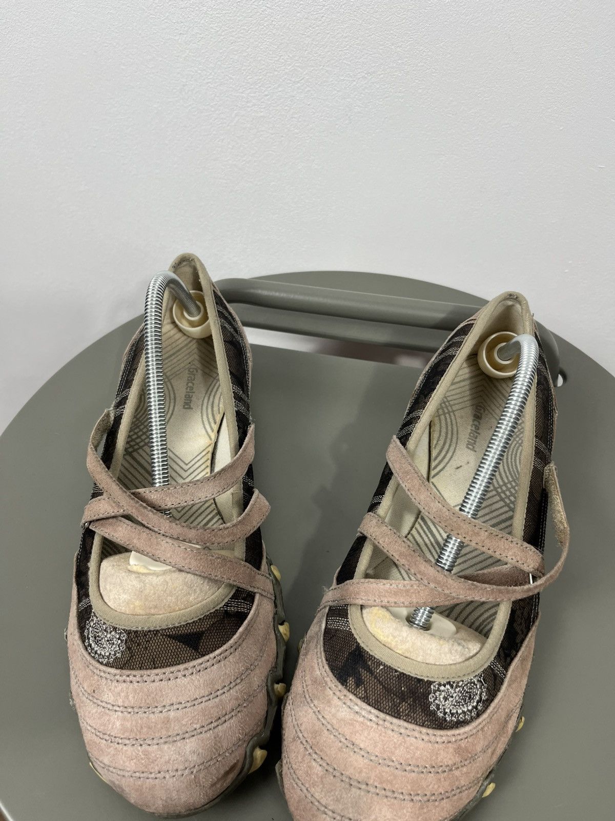 Other Graceland Suede Mary Jane Shoes Beige Brown EU 39 Size US 8.5 / IT 38.5 - 5 Thumbnail