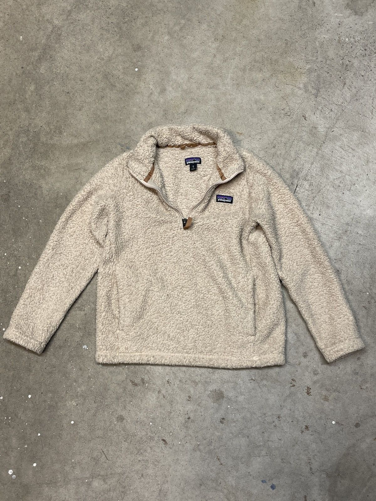 Patagonia Tan and Cream Patagonia Fleece Jacket Size M / US 6-8 / IT 42-44 - 1 Thumbnail