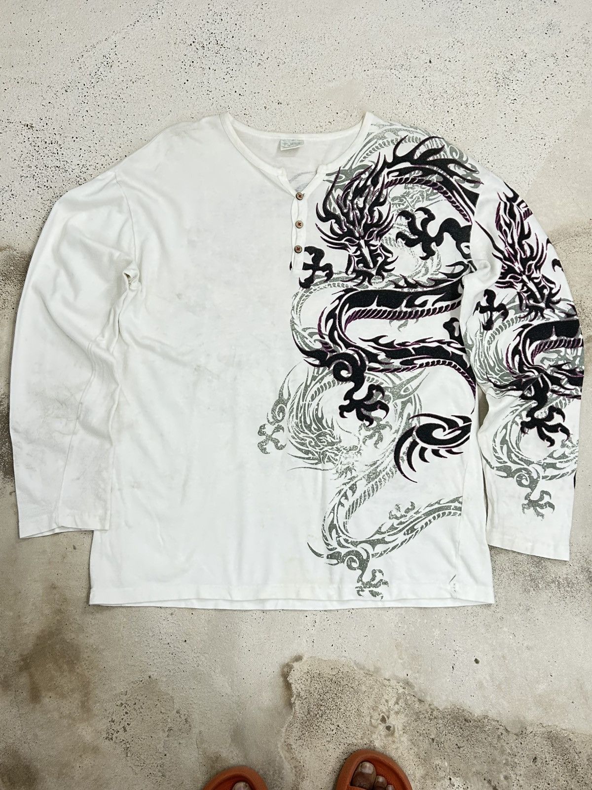 Designer × Japanese Brand Vintage Japan Bullet Sukajan Dragon Fighter Blinking Size US L / EU 52-54 / 3 - 7 Thumbnail