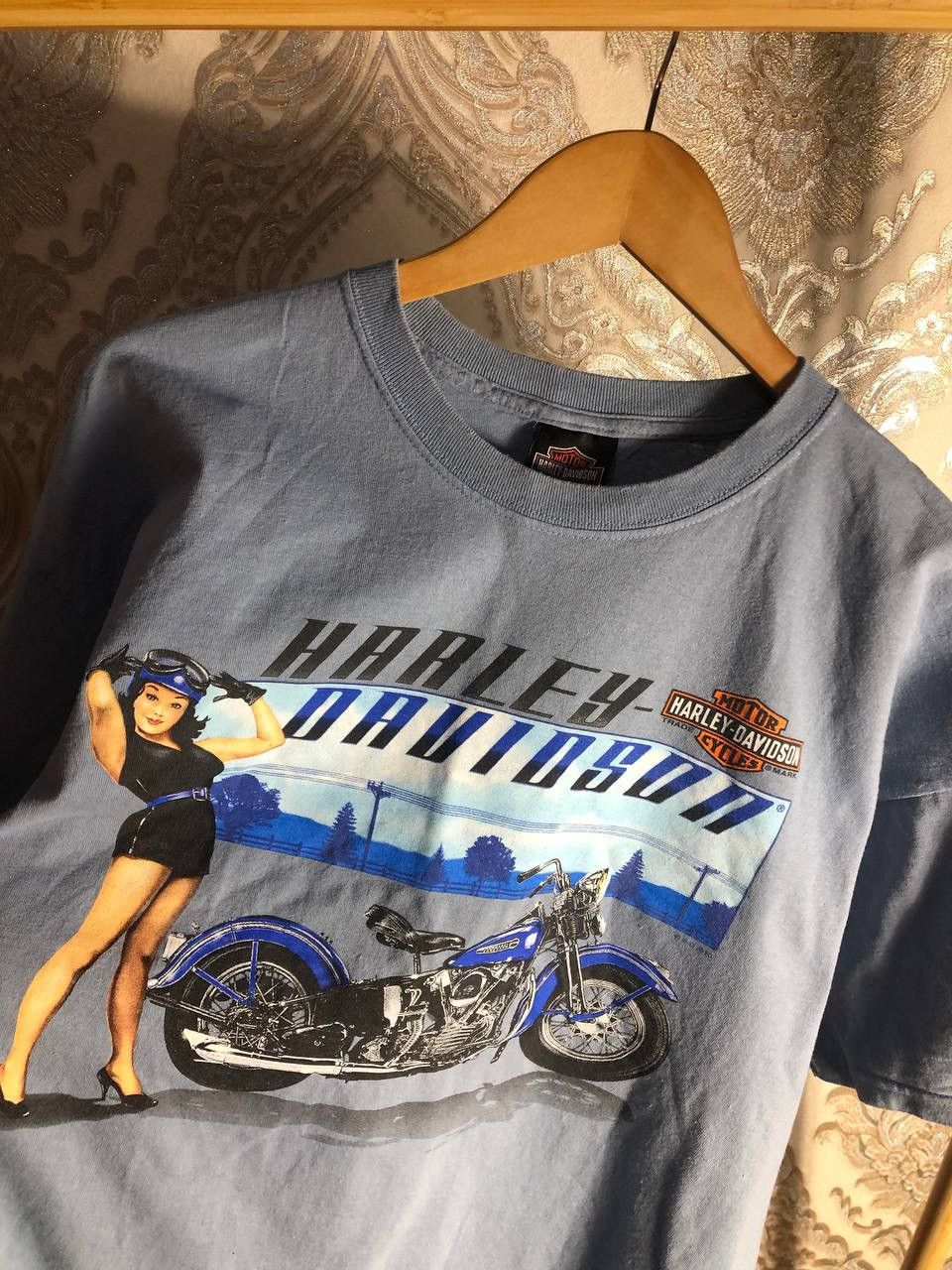 Harley Davidson × Vintage VERY RARE HARLEY DAVIDSON EUROPEAN BIKE WEEK DOUBLE PRINTED Size US XL / EU 56 / 4 - 2 Thumbnail