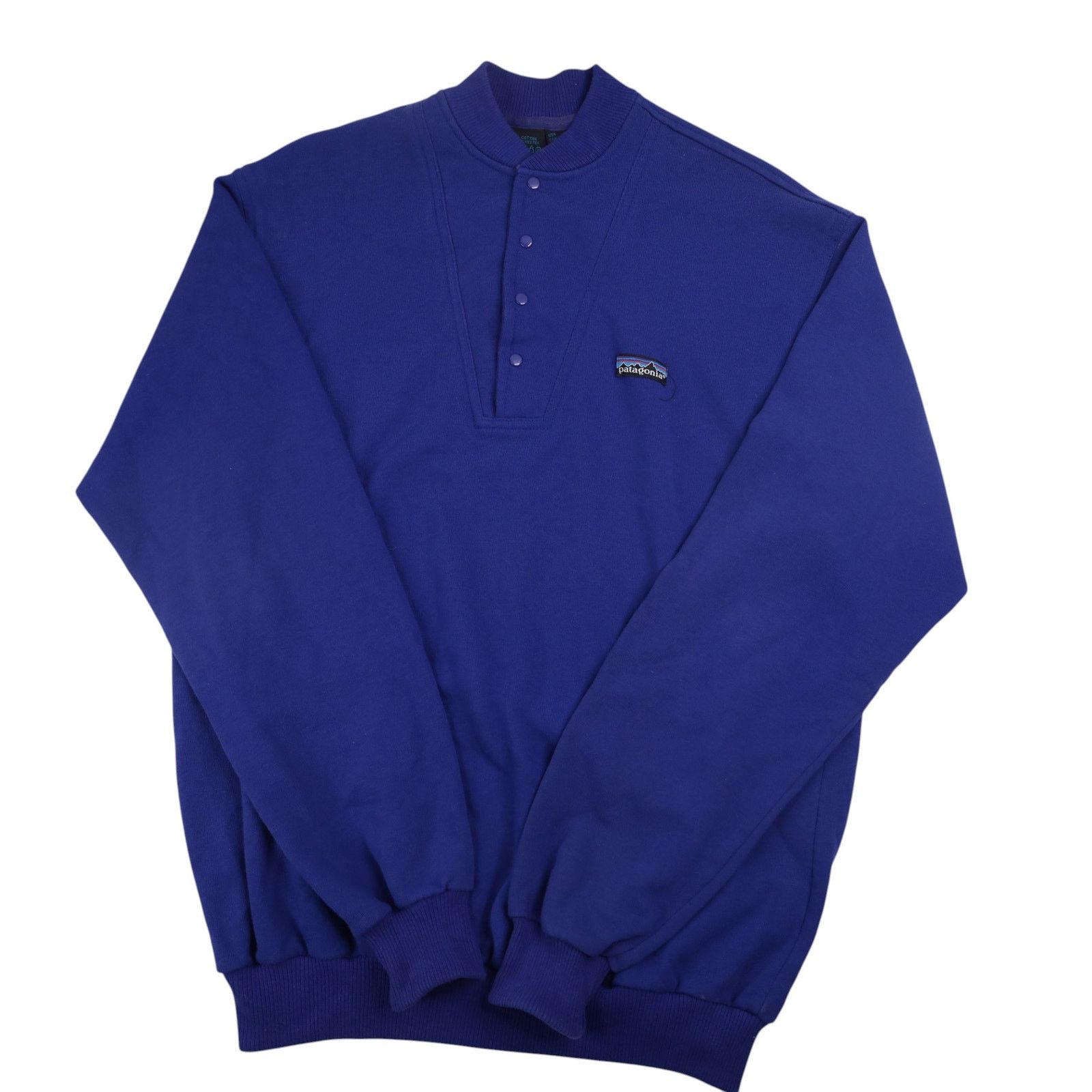 Patagonia × Vintage Vintage Original Patagonia Snap T Sweatshirt Size US L / EU 52-54 / 3 - 1 Thumbnail