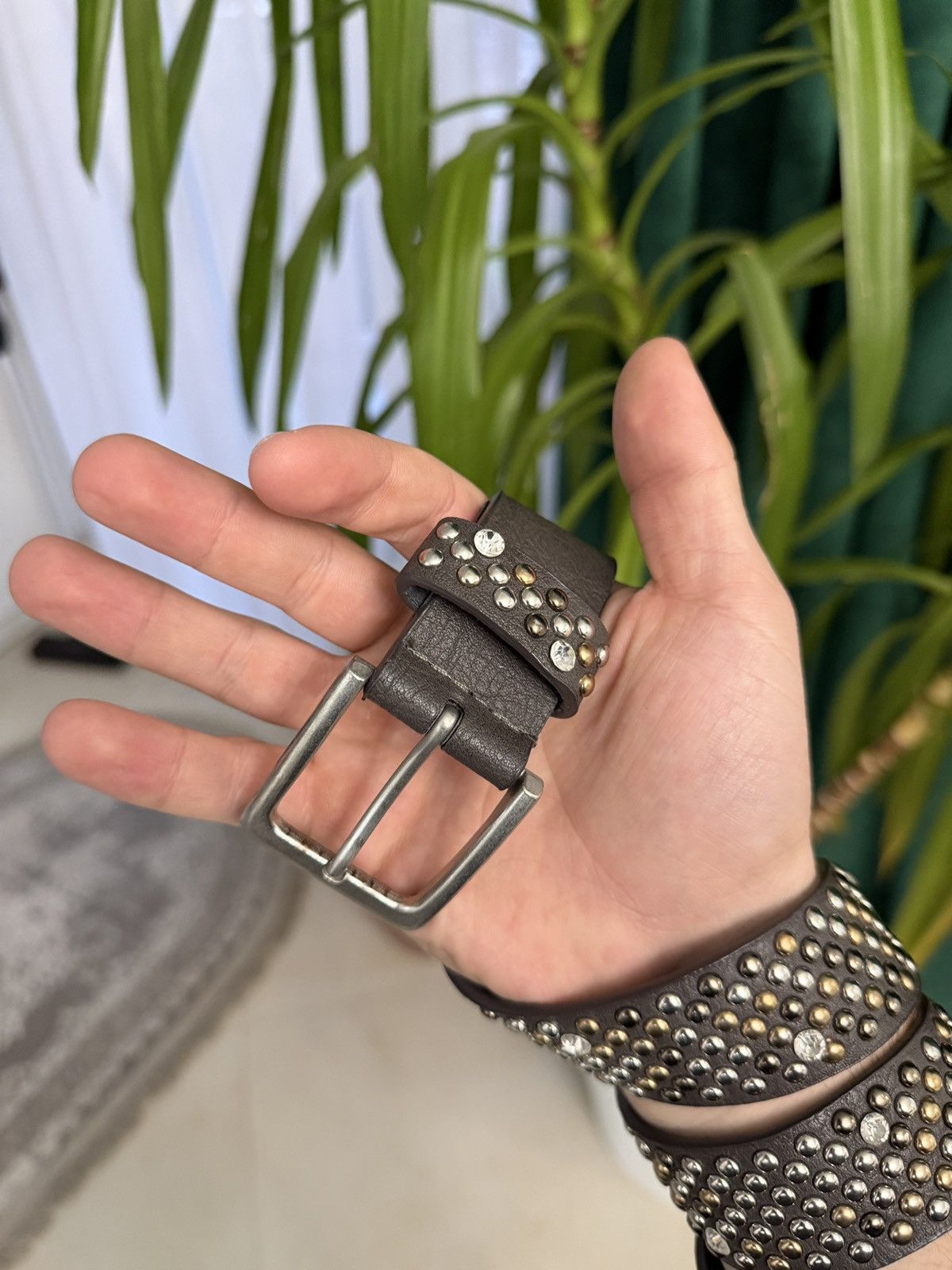 Other 00ʼS NUMBER NINE STYLE JAPAN STUDDED Y2K BELT ARCHIVE Size ONE SIZE - 3 Thumbnail