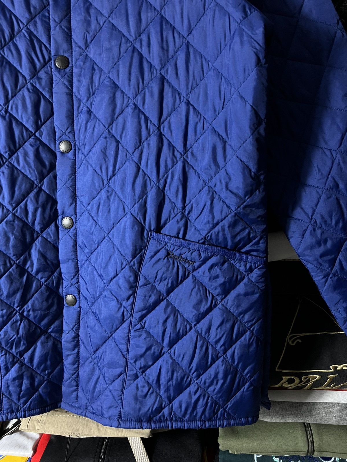 Barbour 🔥 Barbour Liddesdale Quilted Jacket — Royal Blue — Size L Size US L / EU 52-54 / 3 - 4 Thumbnail