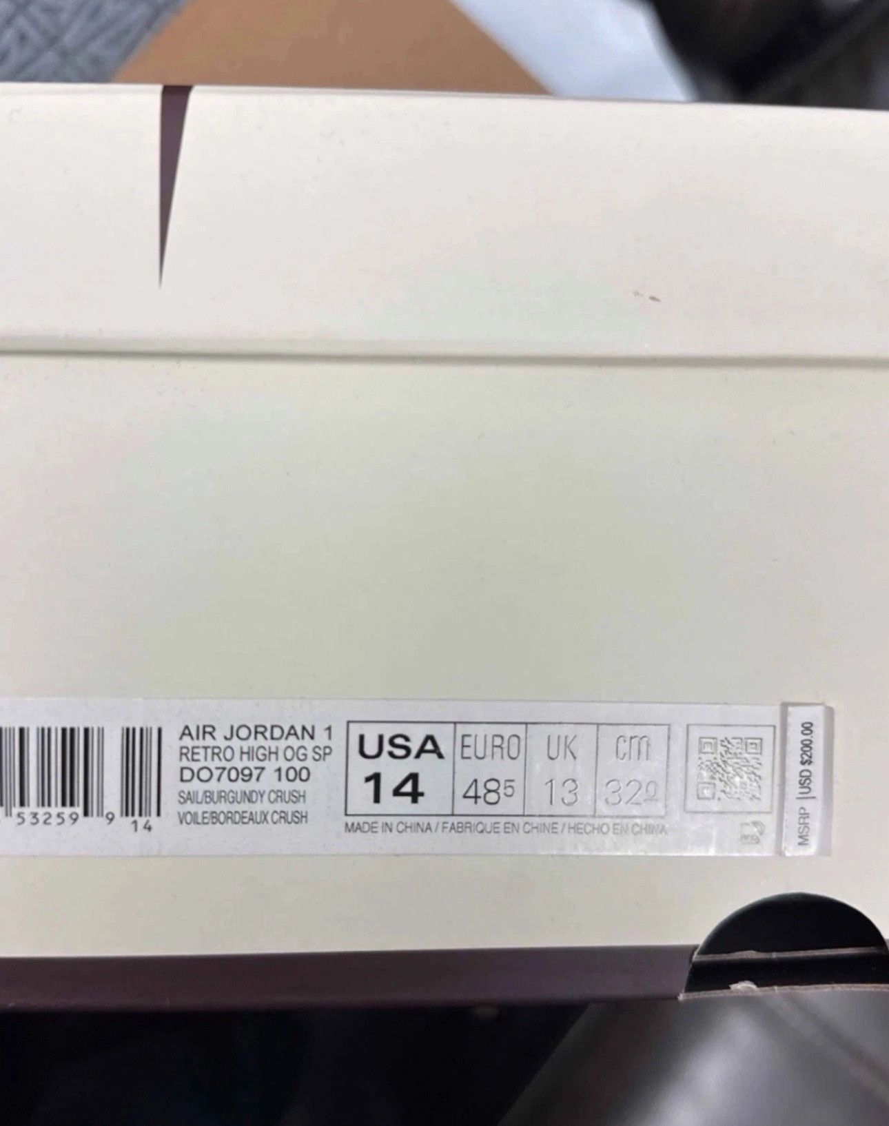 A Ma Maniere × Jordan Brand Air Jordan 1 High OG x A Ma Maniere Size US 14 / EU 47 - 7 Thumbnail