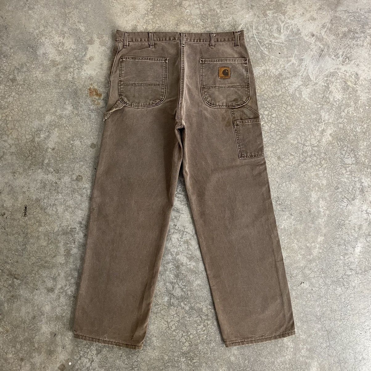 Carhartt Vintage Carhartt Faded Chestnut Dirty Carpenter Work Pants Size US 36 / EU 52 - 16 Thumbnail