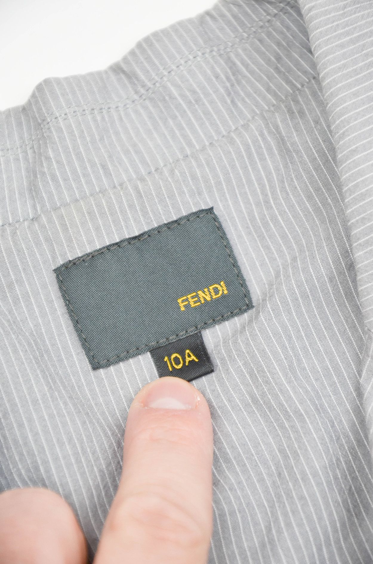 Fendi Fendi Kids Striped Cotton Blazer – Size 10A – Made in Italy Size 40R - 10 Thumbnail