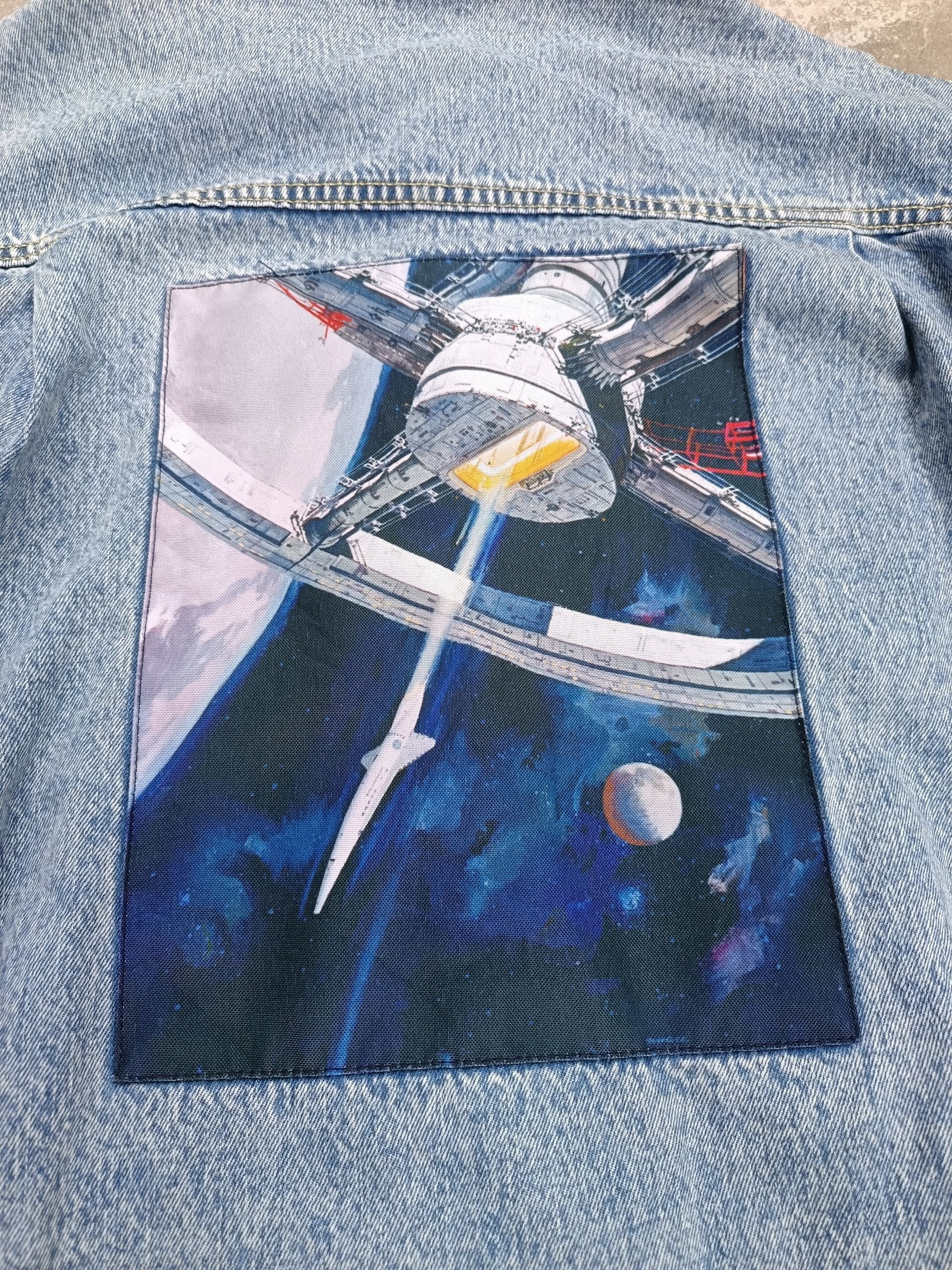 Japanese Brand 2001:a space odyssey denim jacket Size US M / EU 48-50 / 2 - 8 Thumbnail
