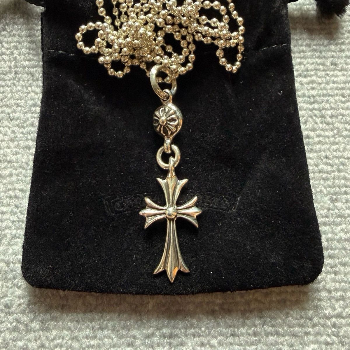 Chrome Hearts Chrome Hearts Ball Chain Cross Necklace Size ONE SIZE - 2 Thumbnail