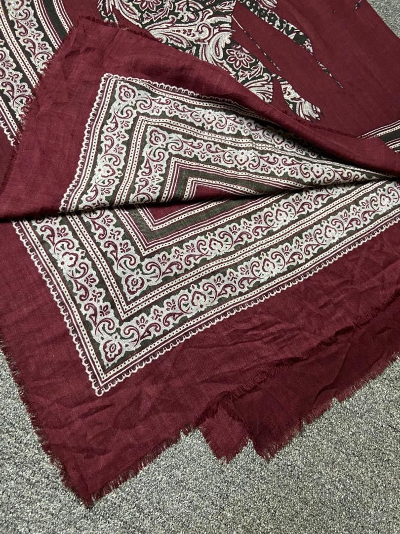 Burberry Prorsum Vintage Burberry Prorsum Paisley Equestrian Scarf (179) Size ONE SIZE - 9 Thumbnail