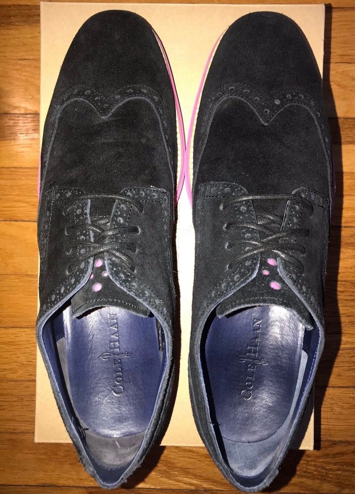 Cole Haan Cole Haan Lunargrand Wingtip Black Pink 12M Size US 12 / EU 45 - 4 Thumbnail