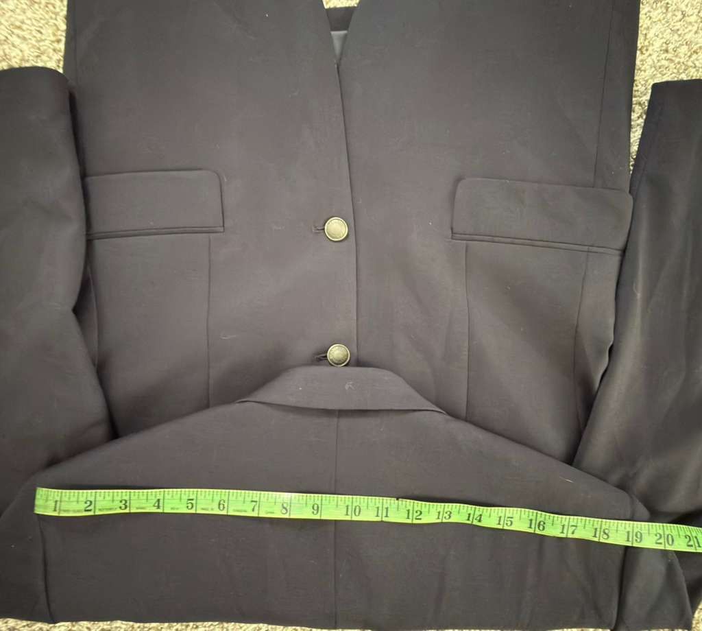 Jos. A. Bank Jos. A. Bank Traveler Utility Blazer Navy 100% Wool 40R Size 40R - 7 Thumbnail