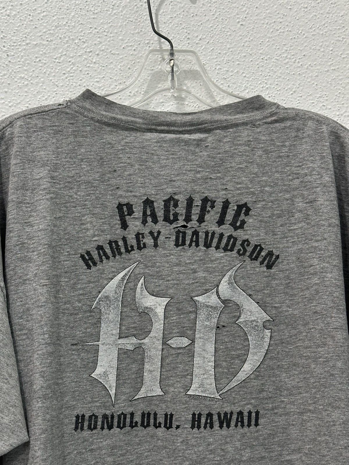 Harley Davidson Vintage ‘04 Harley Davidson Flame Pocket Tee Honolulu Hawaii Size US XL / EU 56 / 4 - 4 Thumbnail