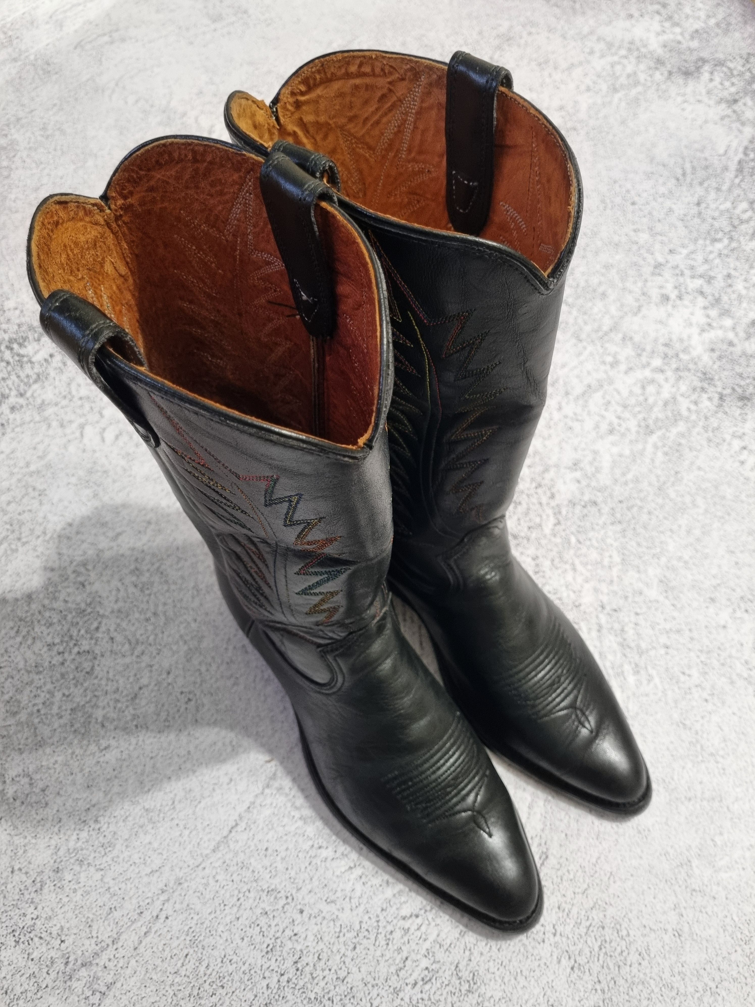 Vintage Vintage Leather Cowboy Western Boots Size US 10.5 / EU 43-44 - 5 Thumbnail