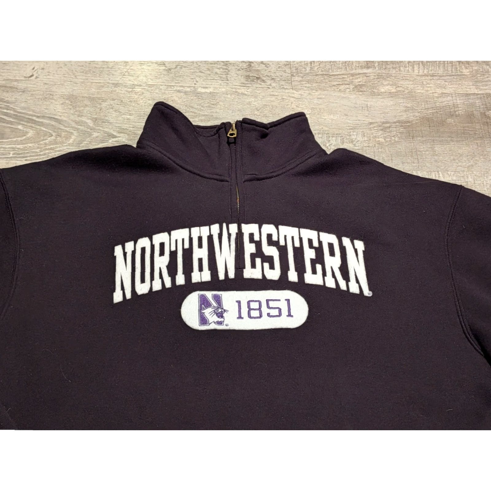 Jansport Jansport Northwestern Quarter Zip Sweatshirt XL Navy Collegiate Pullover EUC Size US XL / EU 56 / 4 - 2 Thumbnail