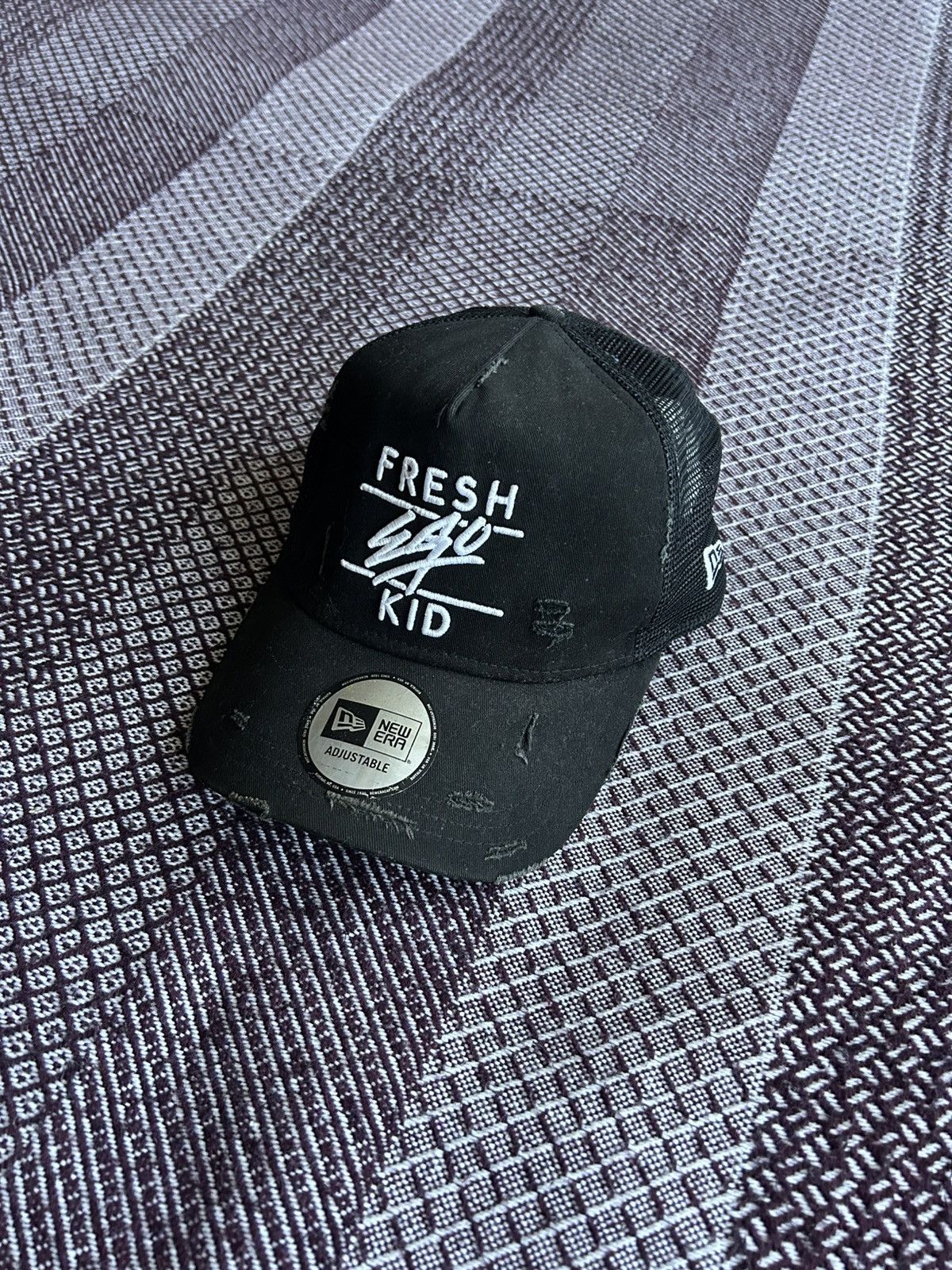 New Era Fresh Ego Kid New Era Distressed Trucker Baseball Cap OS Size ONE SIZE - 1 Thumbnail