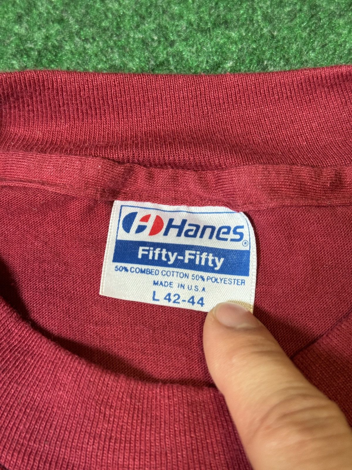 Hanes × Vintage Vintage 80s 90s Gannon Basketball Erie Collegiate T Shirt Size US L / EU 52-54 / 3 - 3 Thumbnail