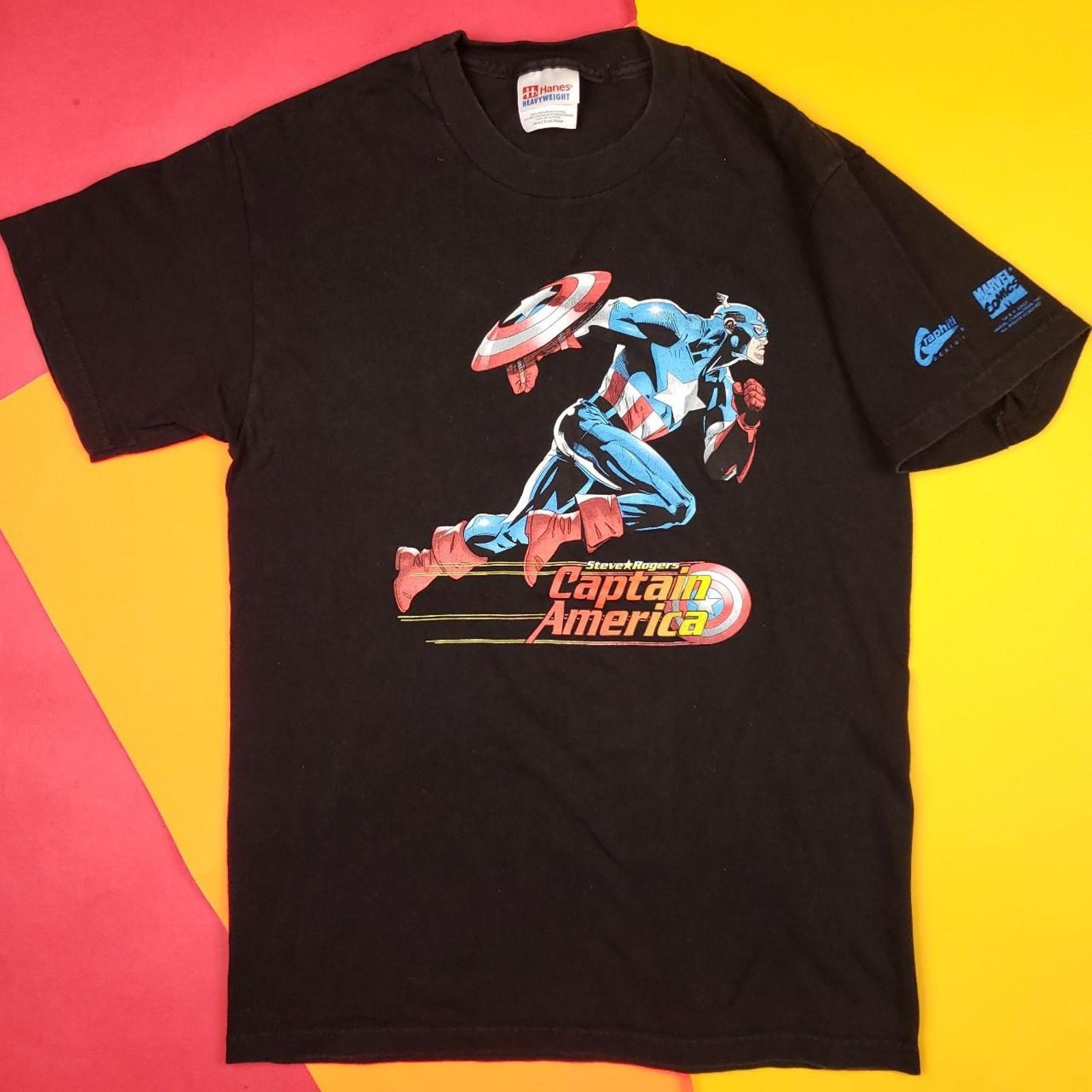 Marvel Comics Vintage Dead Stock Marvel Captain America T Shirt Size US S / EU 44-46 / 1 - 3 Thumbnail