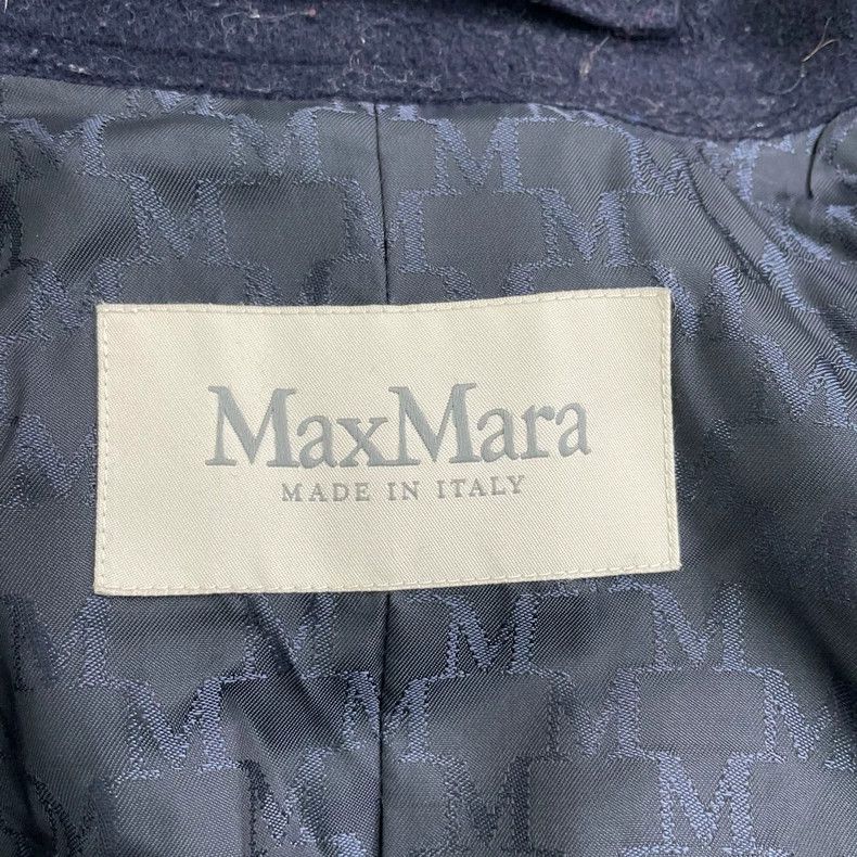 Max Mara Max Mara Black double-breasted coat Size S / US 4 / IT 40 - 3 Thumbnail