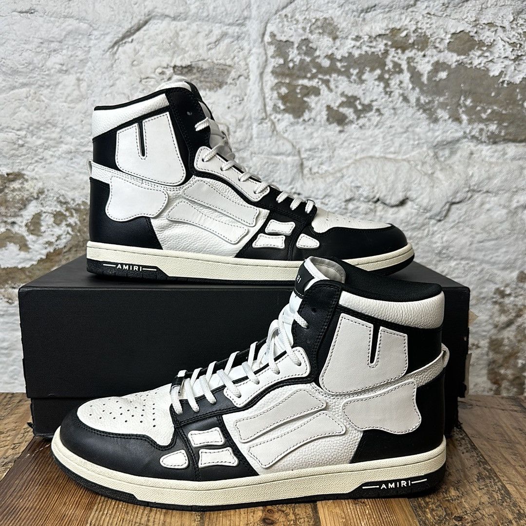 image of Amiri Skeleton Black White High Top Sneaker Size 15, Men's