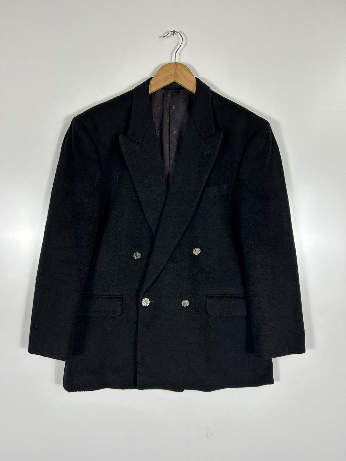 Autumn Cashmere × Japanese Brand 🔥Liberomann Cashmere Tailor Made Button LV Double Breast Size US L / EU 52-54 / 3 - 1 Thumbnail
