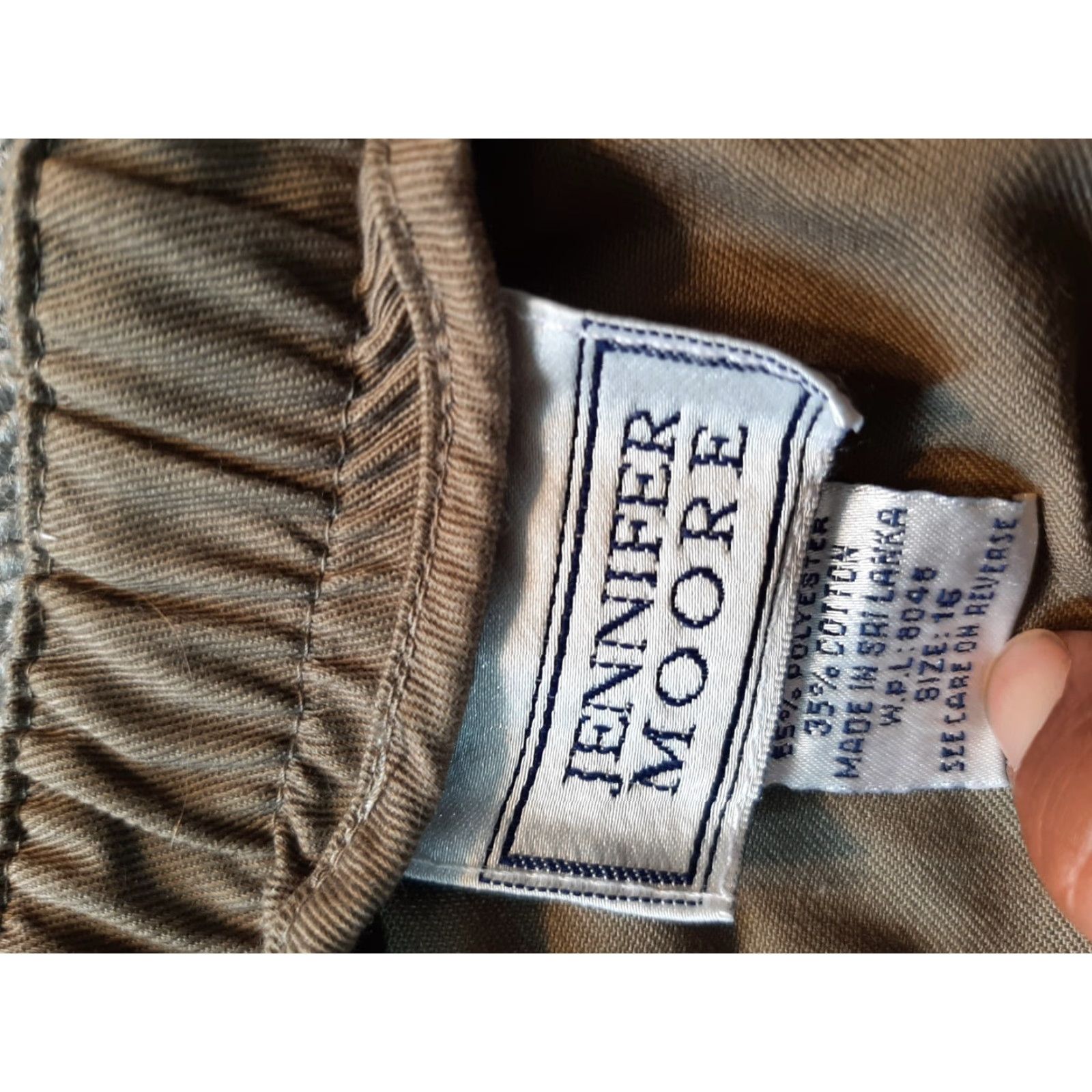 MooRER Jennifer Moore Pants Womens Size 16 Beige Stretch Size 16 Regular Beige Pants Women Stretch Full Length Size 38" / US 16 / IT 52 - 4 Thumbnail
