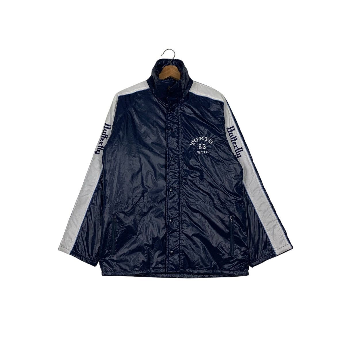 Japanese Brand 80’s BUTTERFLY TOKYO Embroidery Logo Light Jacket #2329-C104 Size US L / EU 52-54 / 3 - 1 Thumbnail