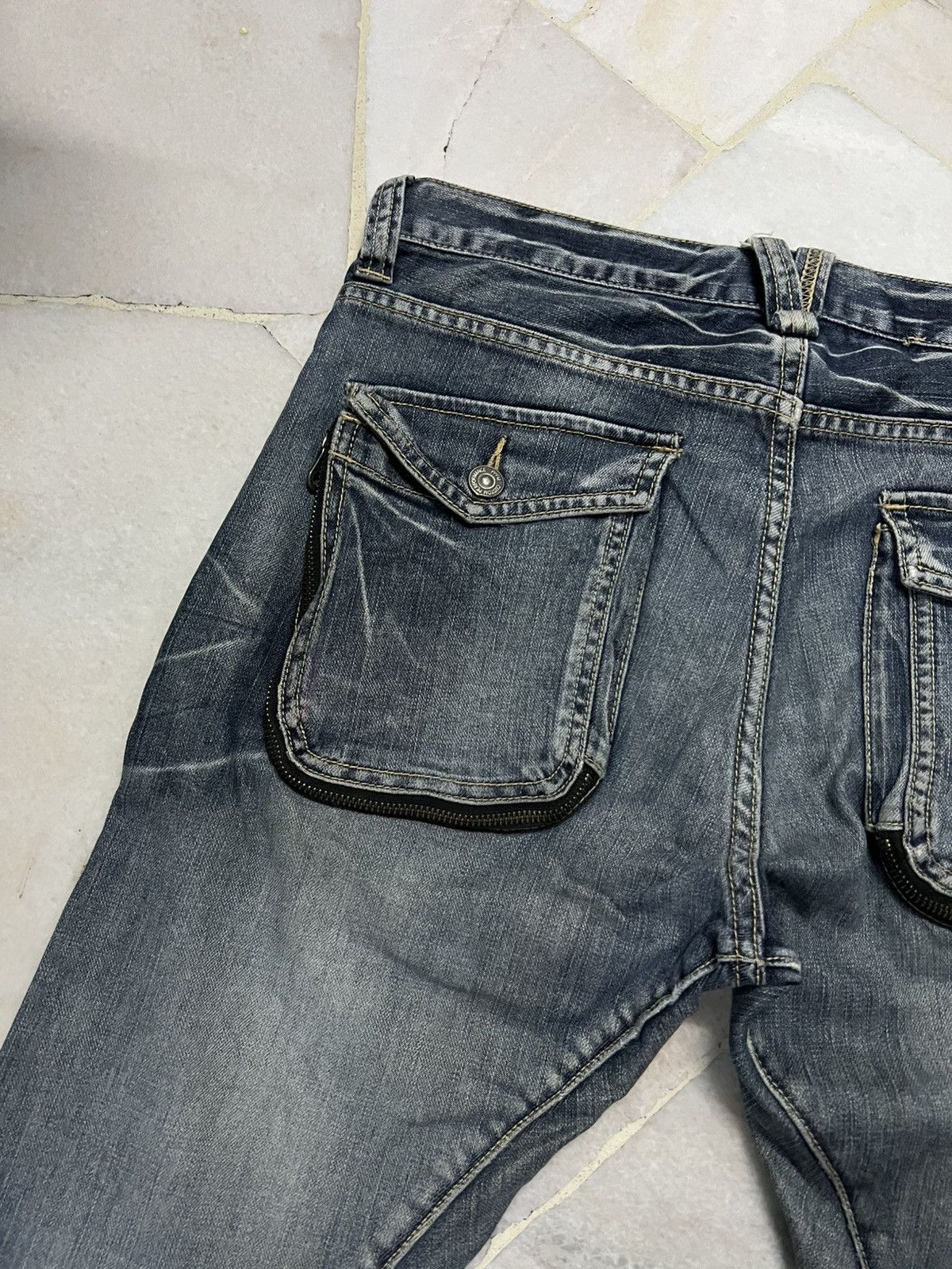PPFM 💥RARE PPFM CURVED DISTRESSED JEAN Size US 32 / EU 48 - 16 Thumbnail