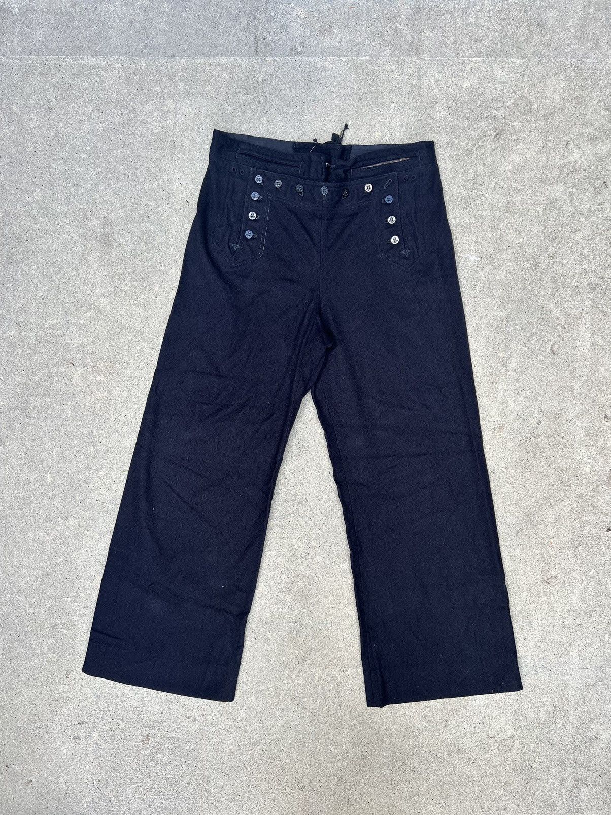 Naval Clothing Factory Vintage Military Wool Pants With Insane Detailing Size US 35 - 1 Thumbnail